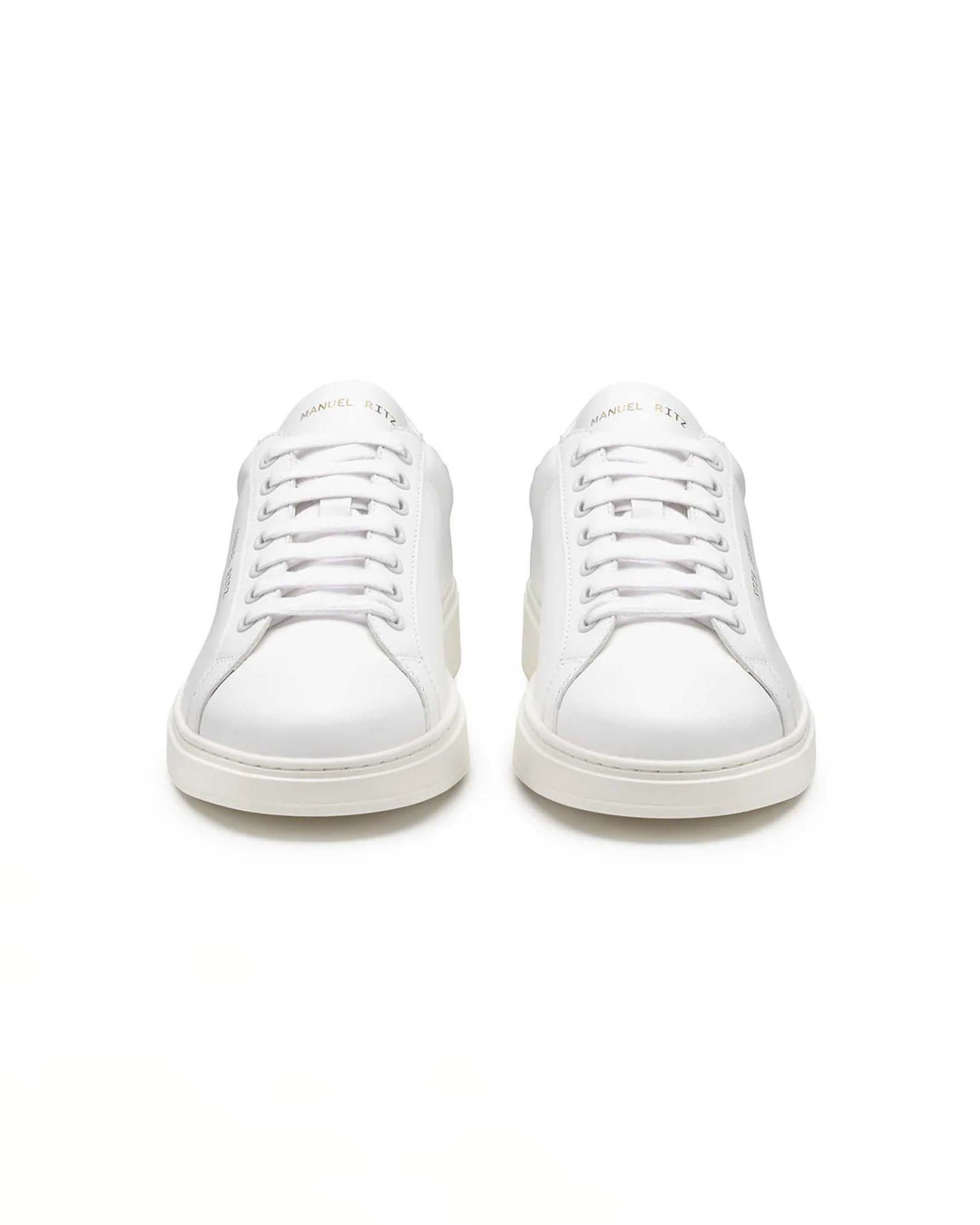 Sneakers bianca Manuel Ritz in pelle con logo scritta a lato image