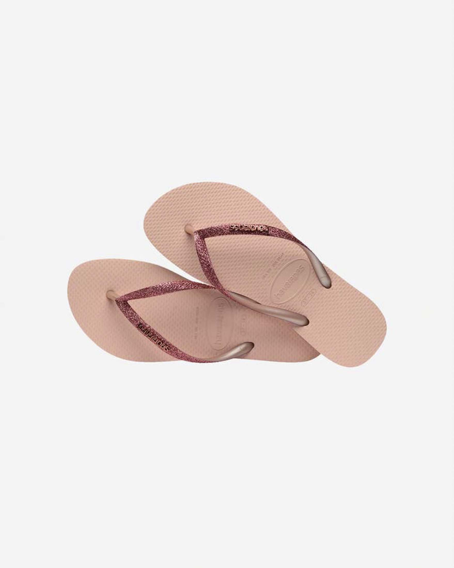 Ciabatte infradito Slim Glitter II Havaianas rosa antico con brillantini sulle fascette image