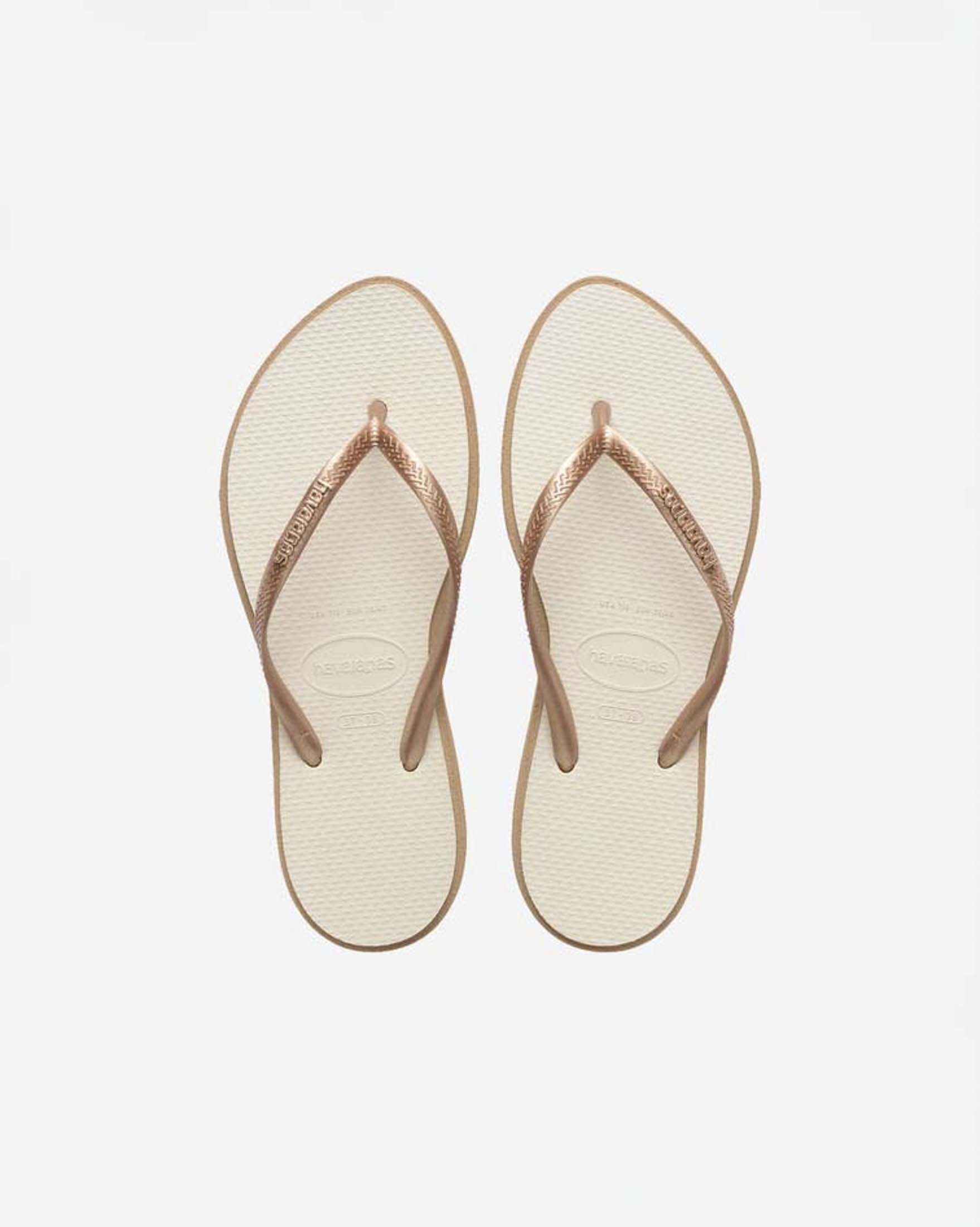 Ciabatte infradito Slim Point Havaianas con profili e fascette metallizzati a contrasto image