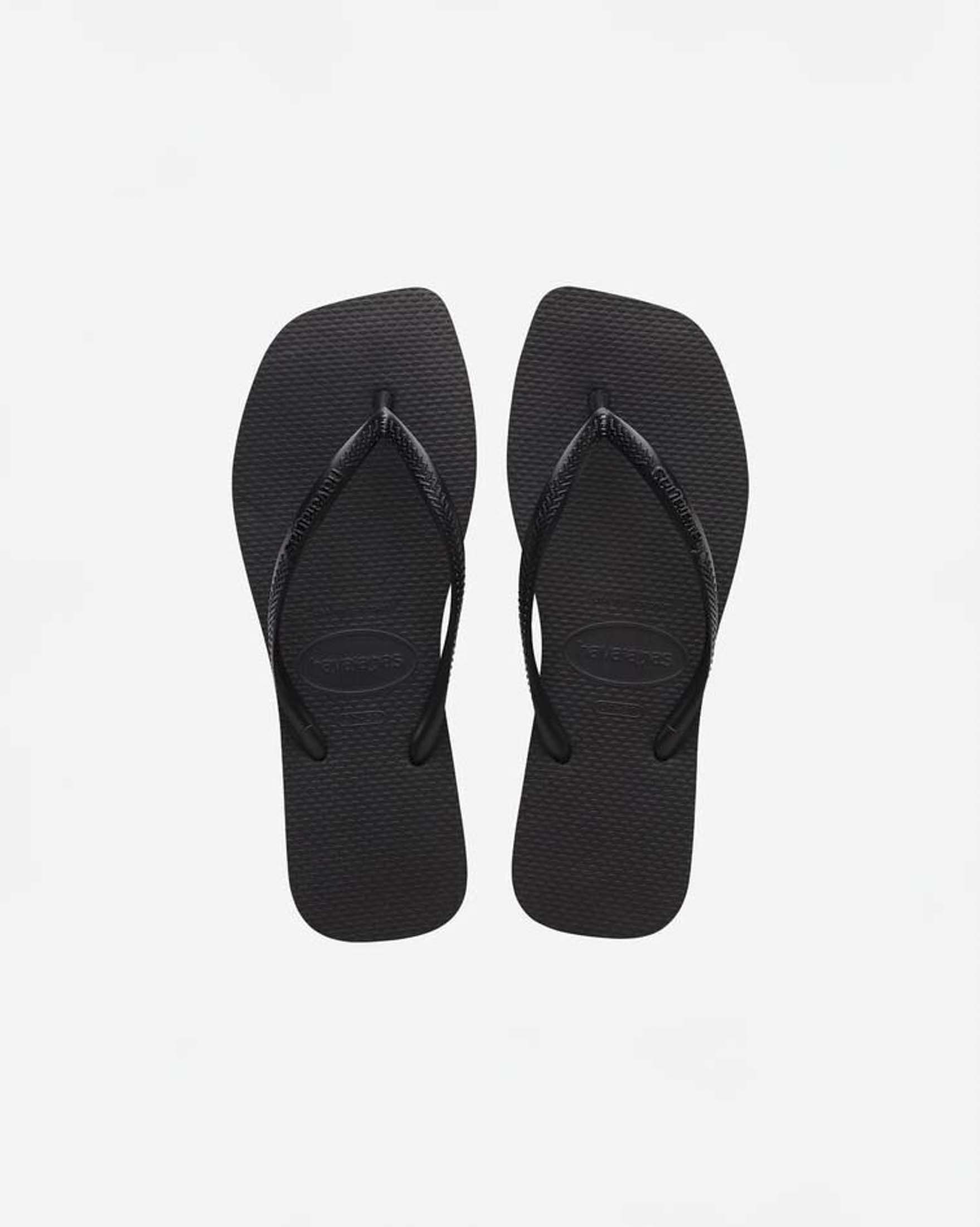 Ciabatte infradito Slim Square Havaianas nere con punta squadrata e fascette sottili image