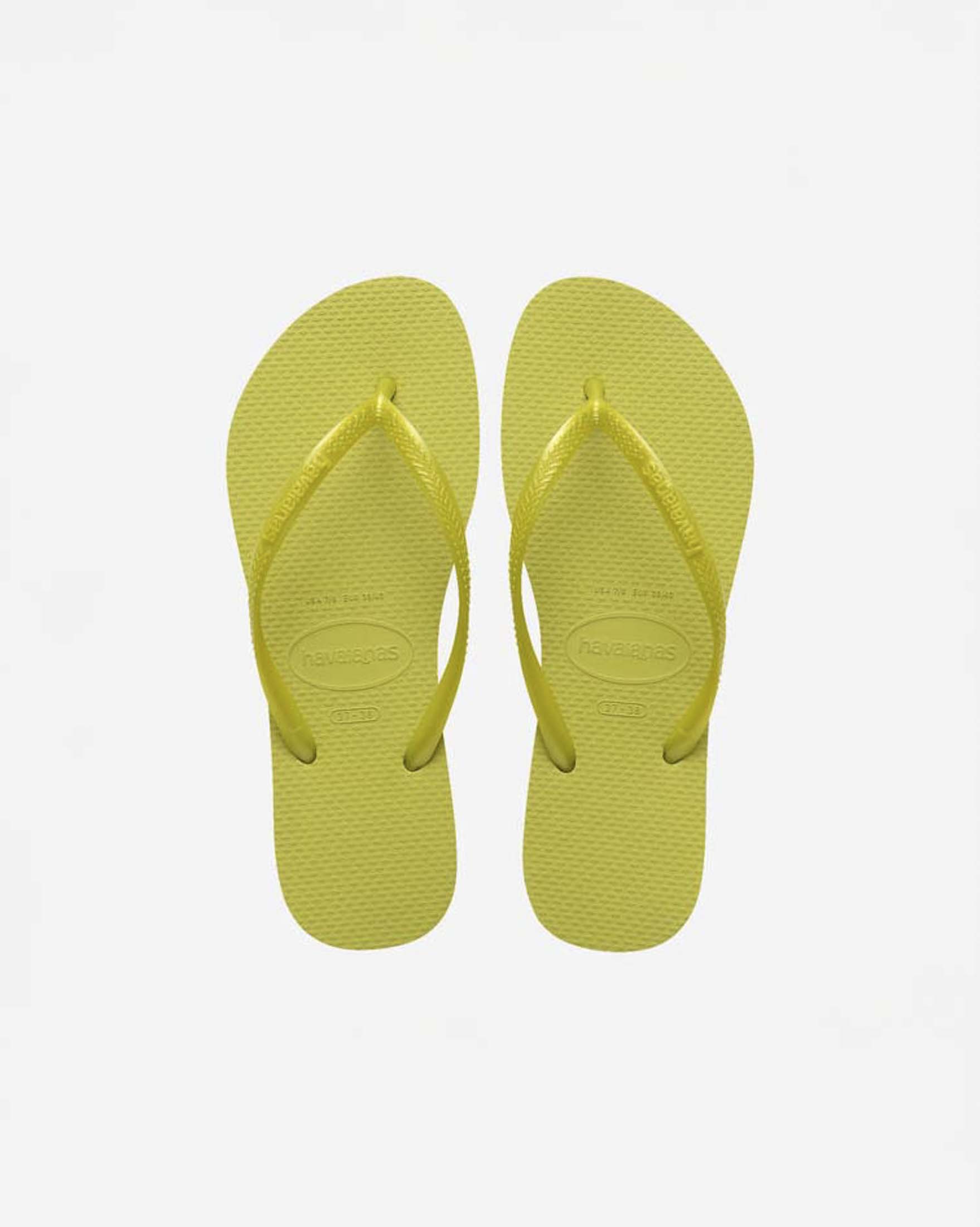 Ciabatte infradito Slim Havaianas color lime con fascette metallizzate image