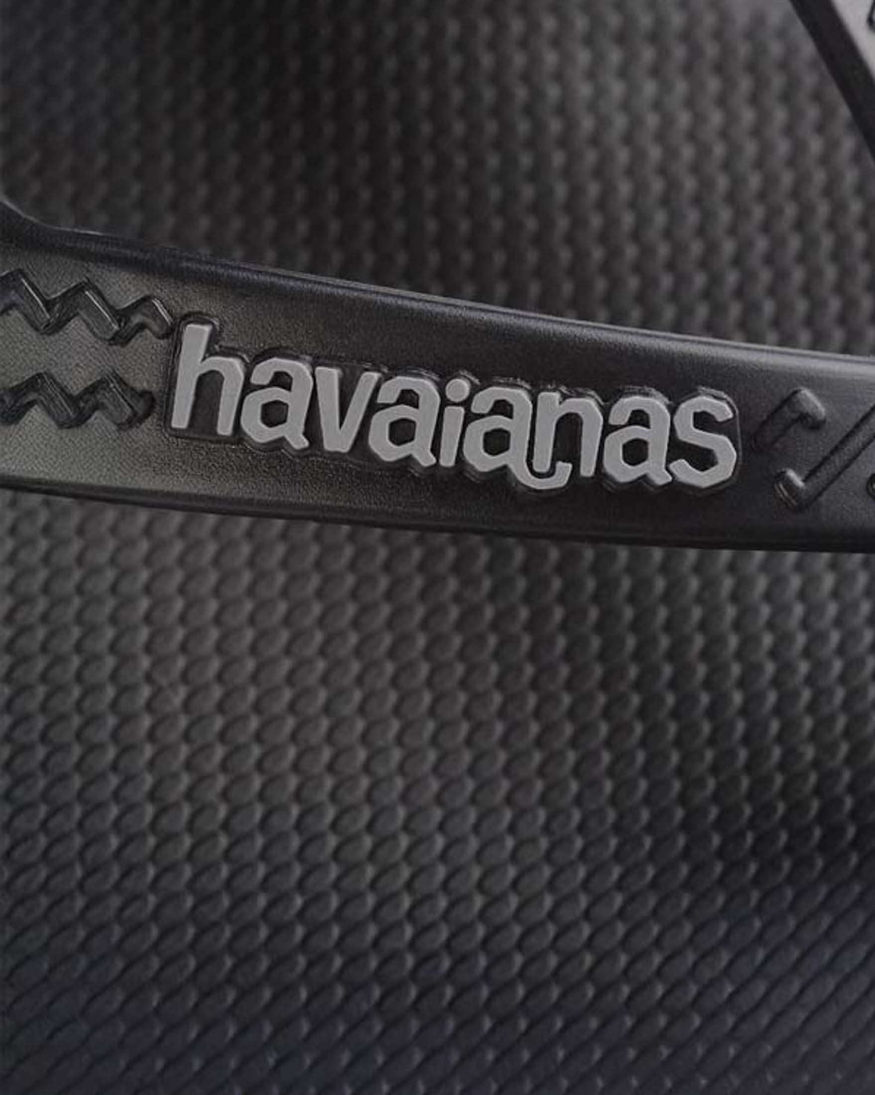Ciabatte infradito High Platform Havaianas nere con zeppa alta
