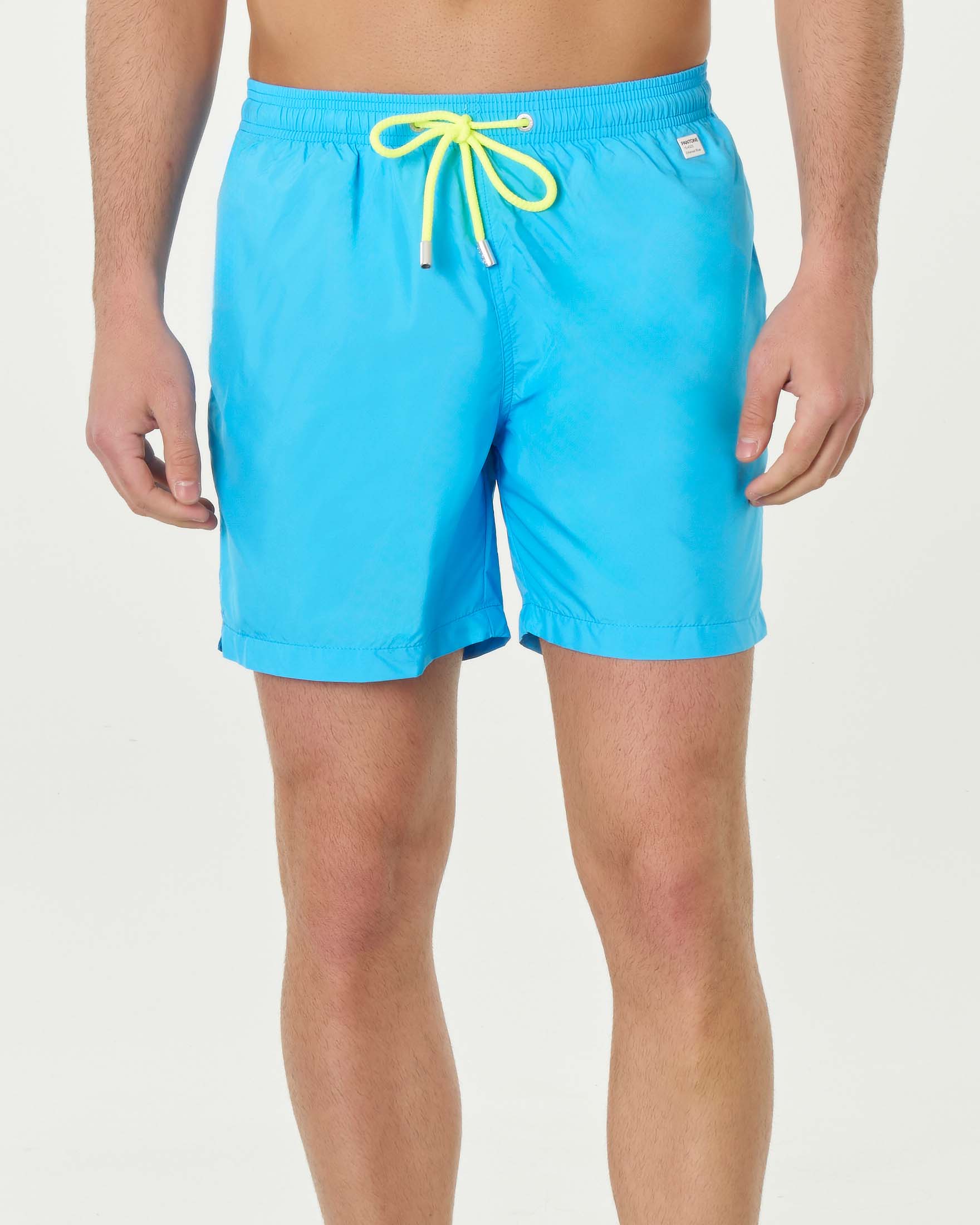 Boxer mare Pantone MC2 Saint Barth azzurro tinta unita