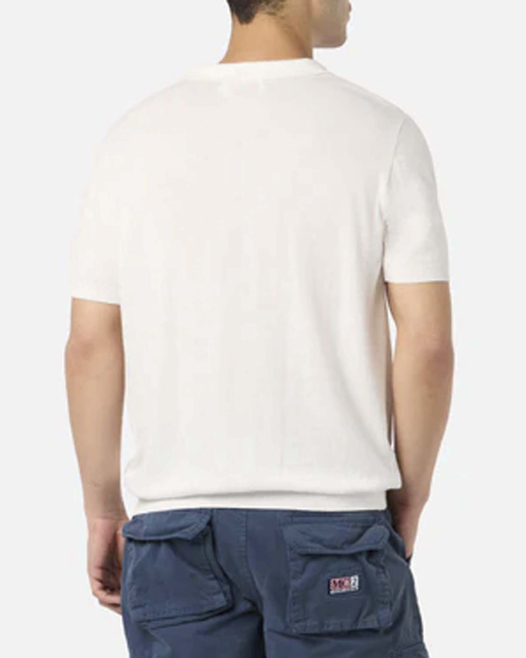 Polo Sloan panna MC2 Saint Barth in maglia di cotone con colletto bowling image