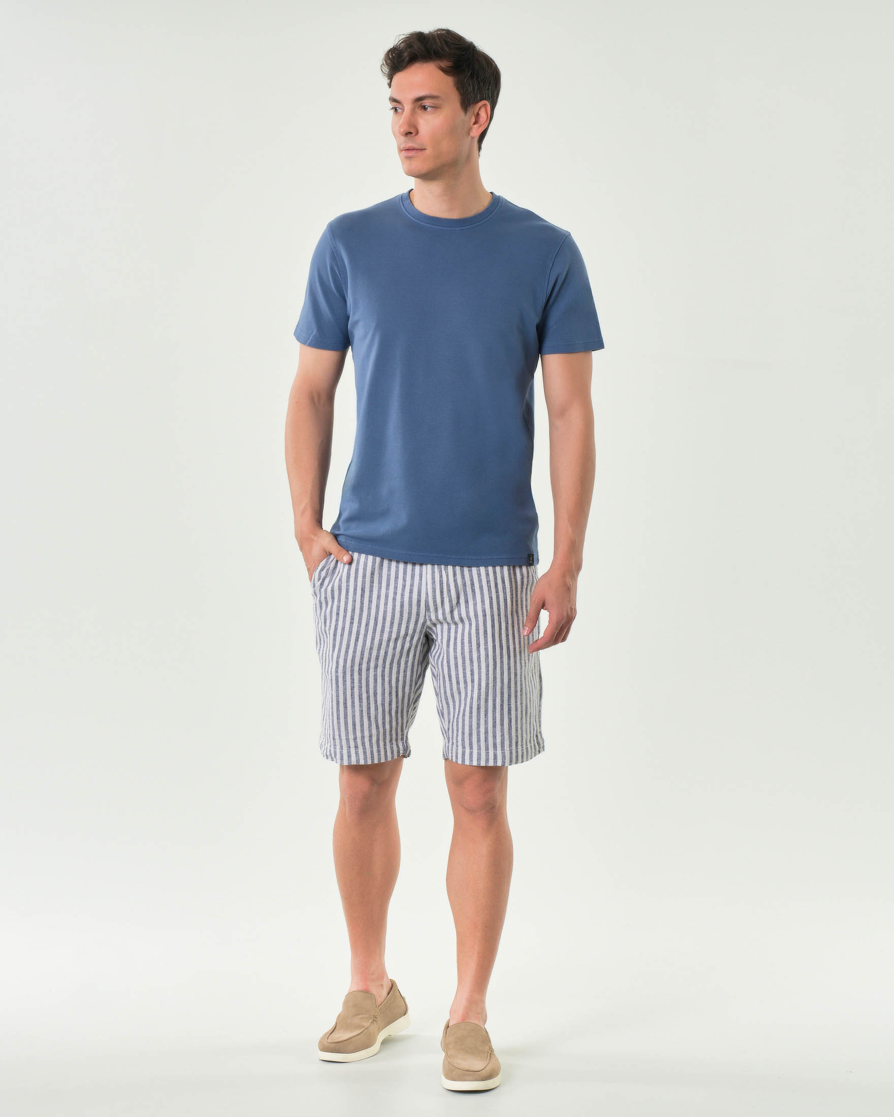 T-shirt mezza manica Impure avio in micro piquet di cotone stretch image