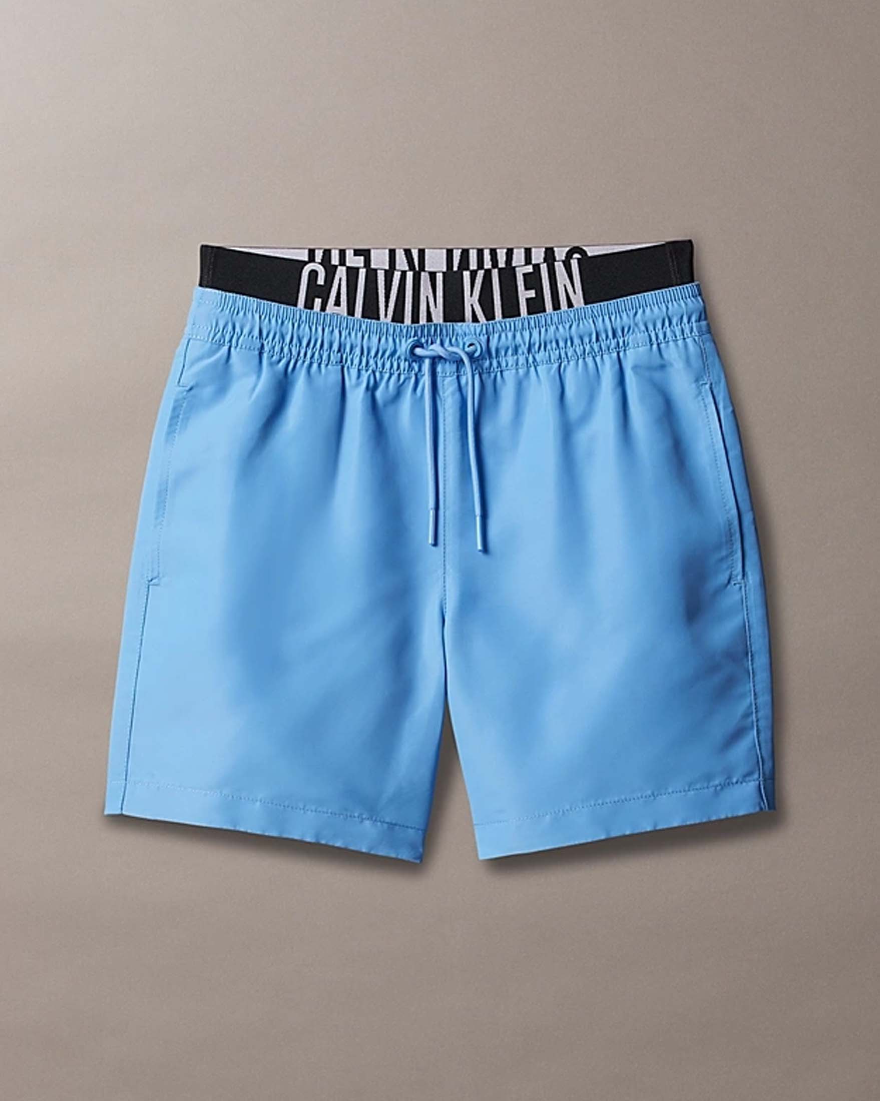 Boxer mare celeste con fascia elastica logata