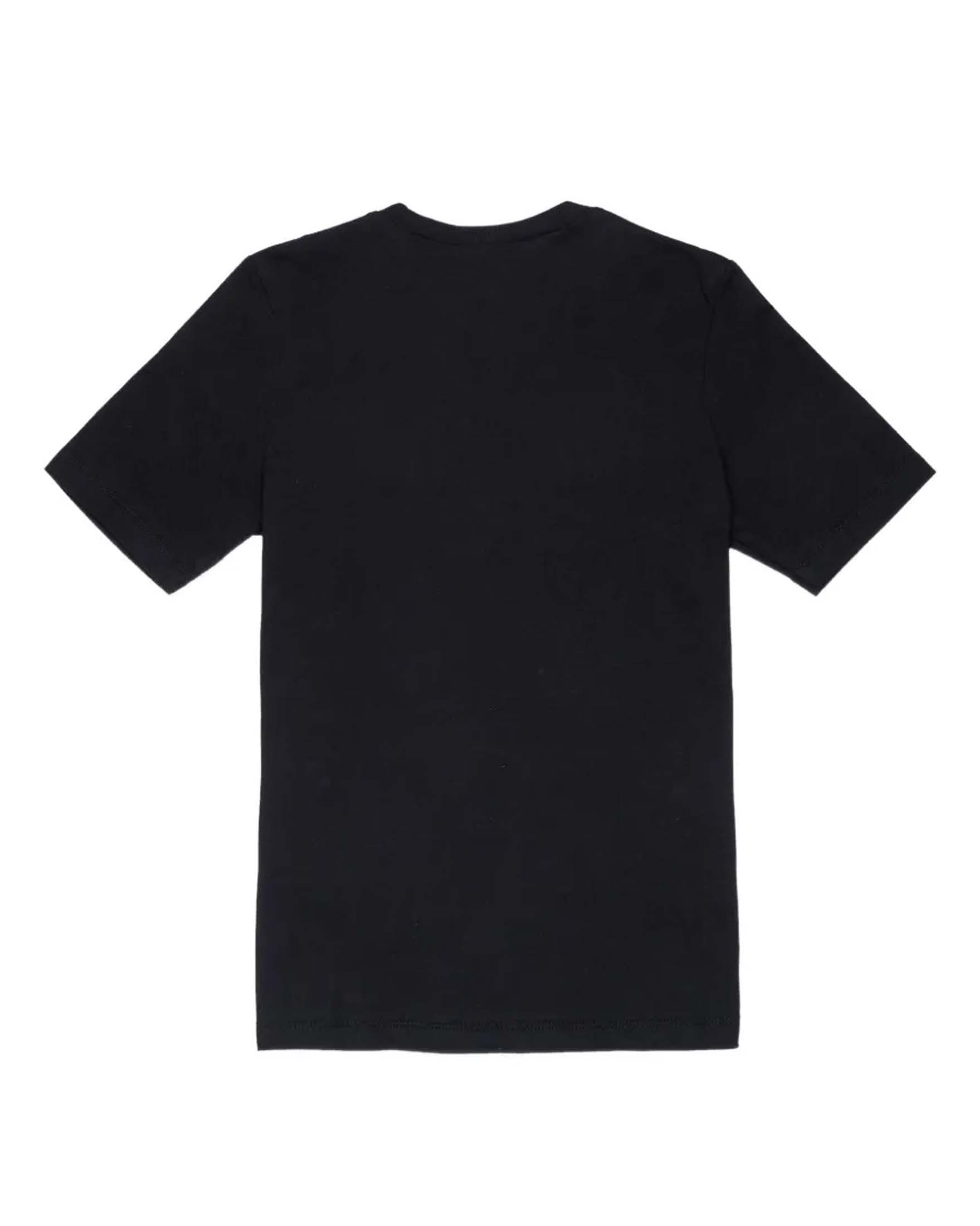 T-shirt Dsquared2 nera in puro cotone con scritta logo sfumata image