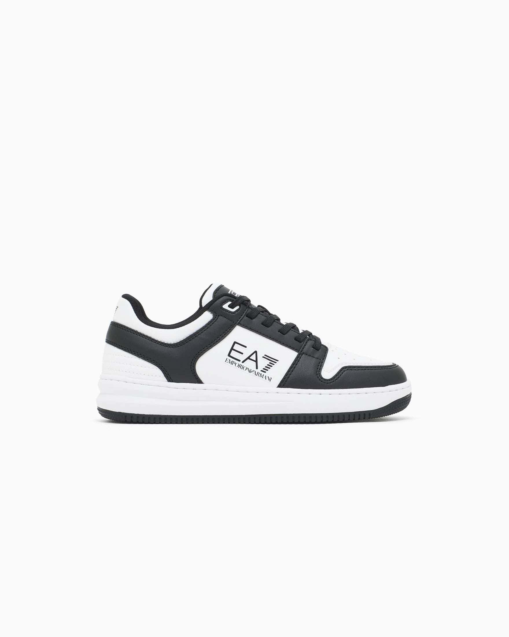 Sneakers EA7 bianche e nere con logo