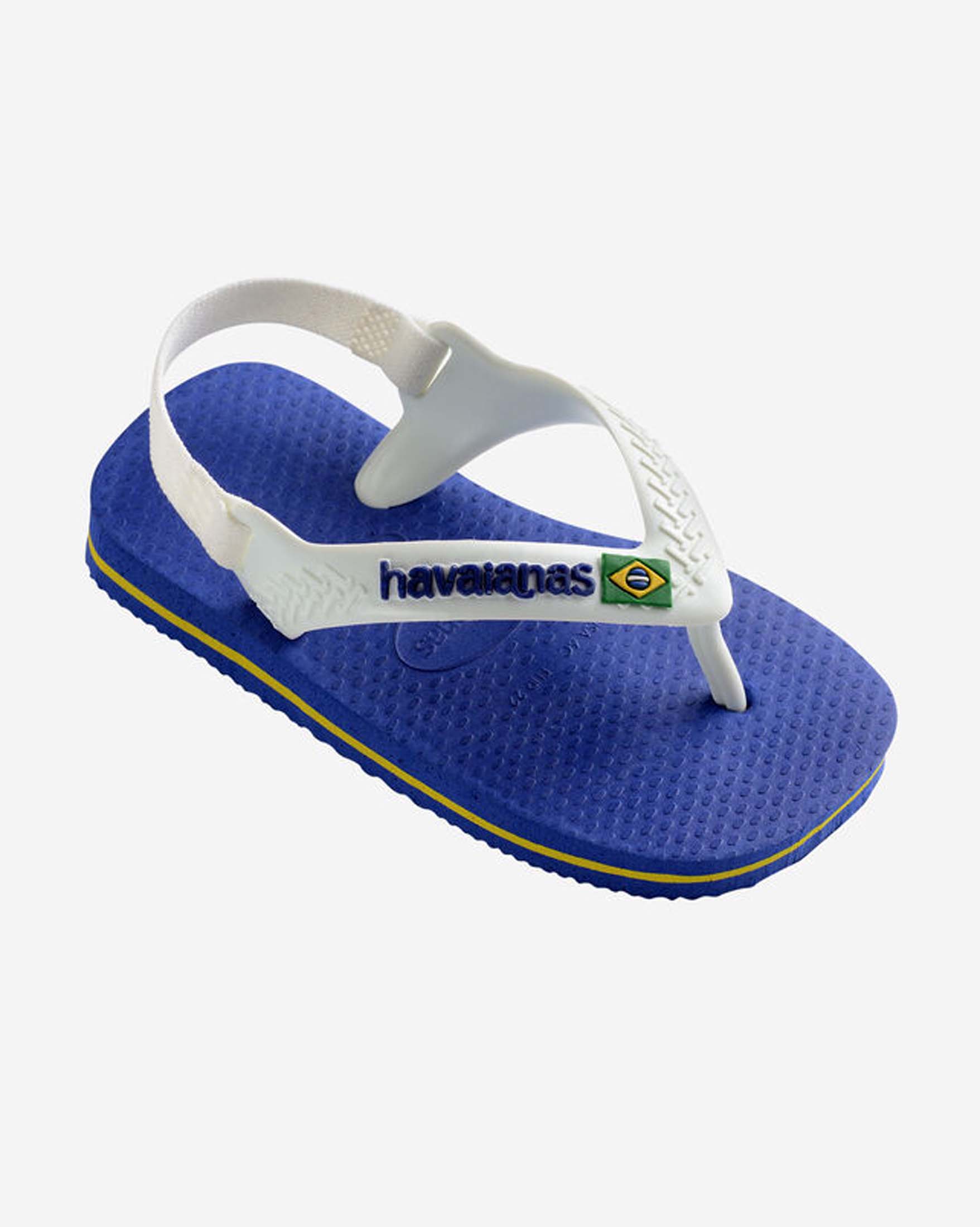 Havaianas Baby Brasil Logo blu con fascetta bianca image