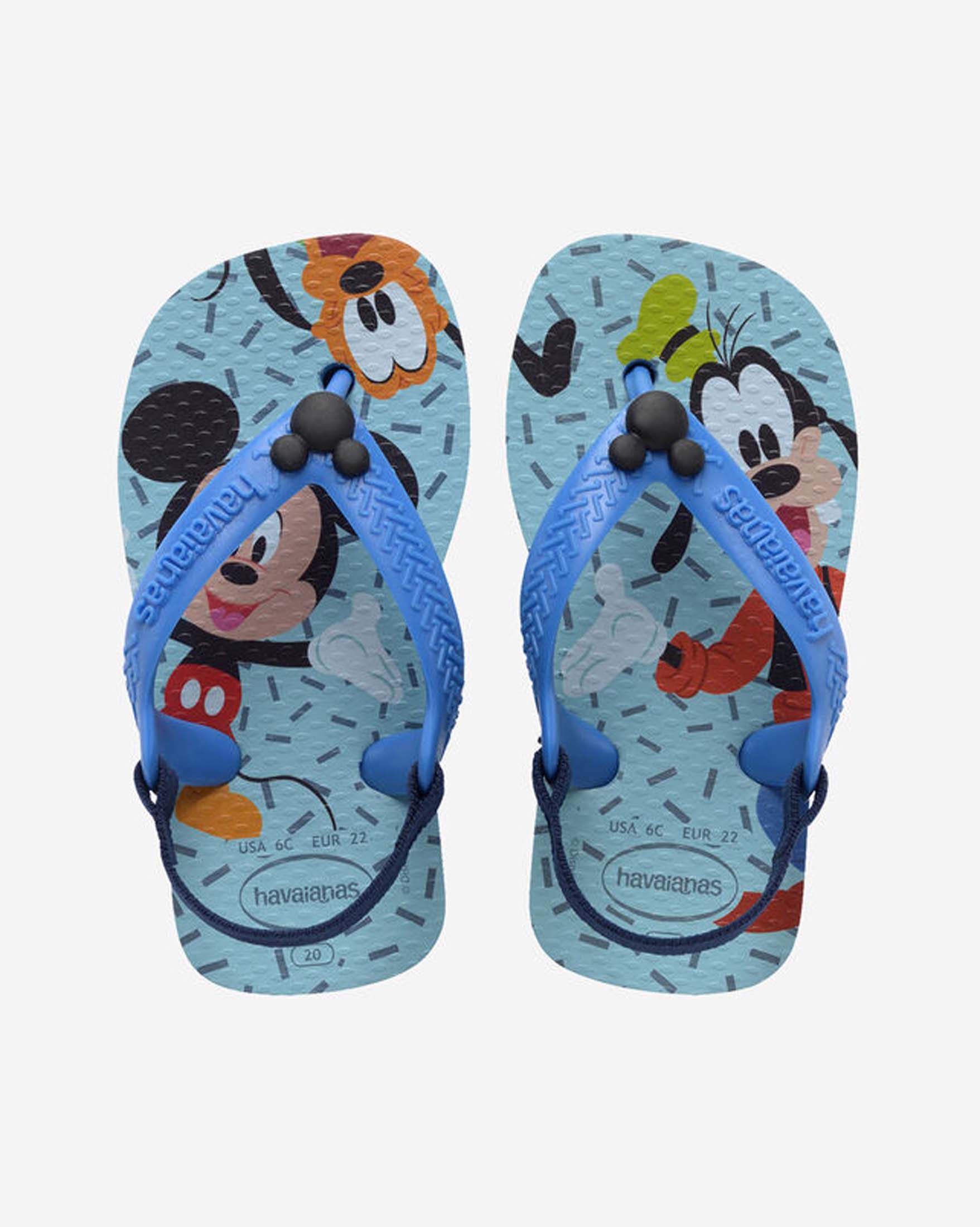 Havaianas Baby Disney Class azzurra con stampa topolino