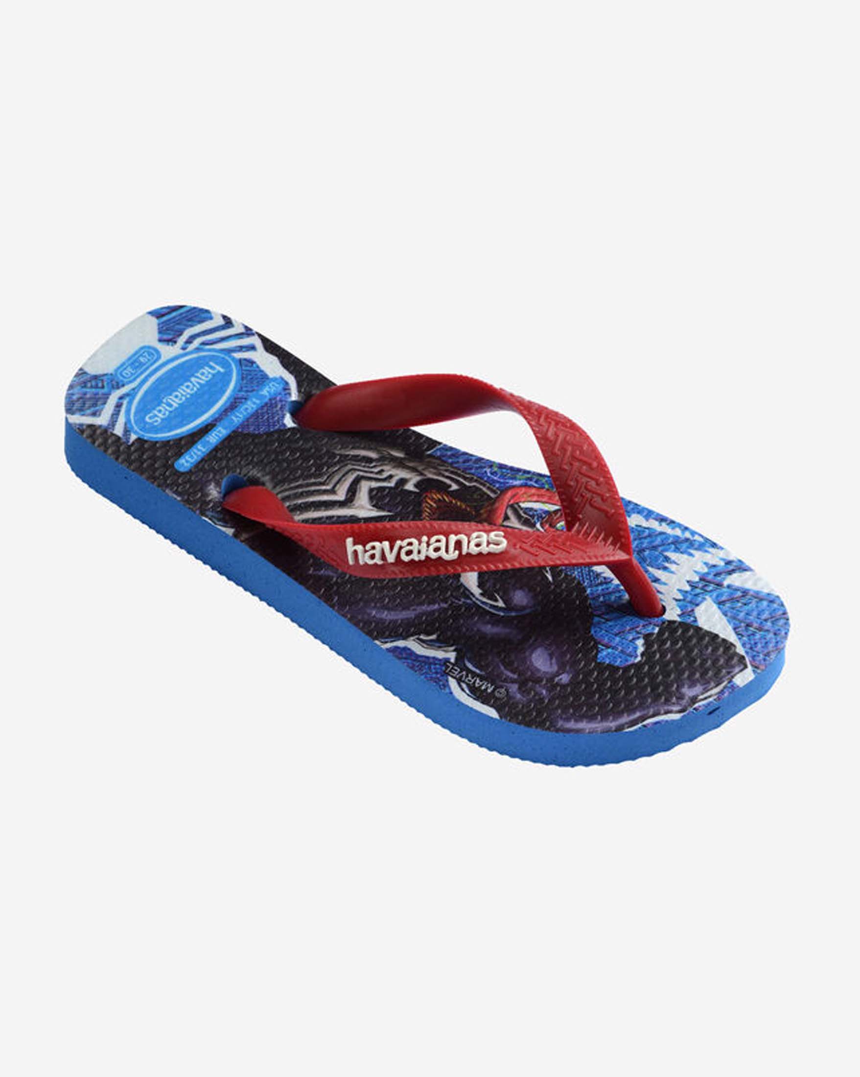 Havaianas Kids Top Marvel blu e rossa con stampa Spider-man e Venom image