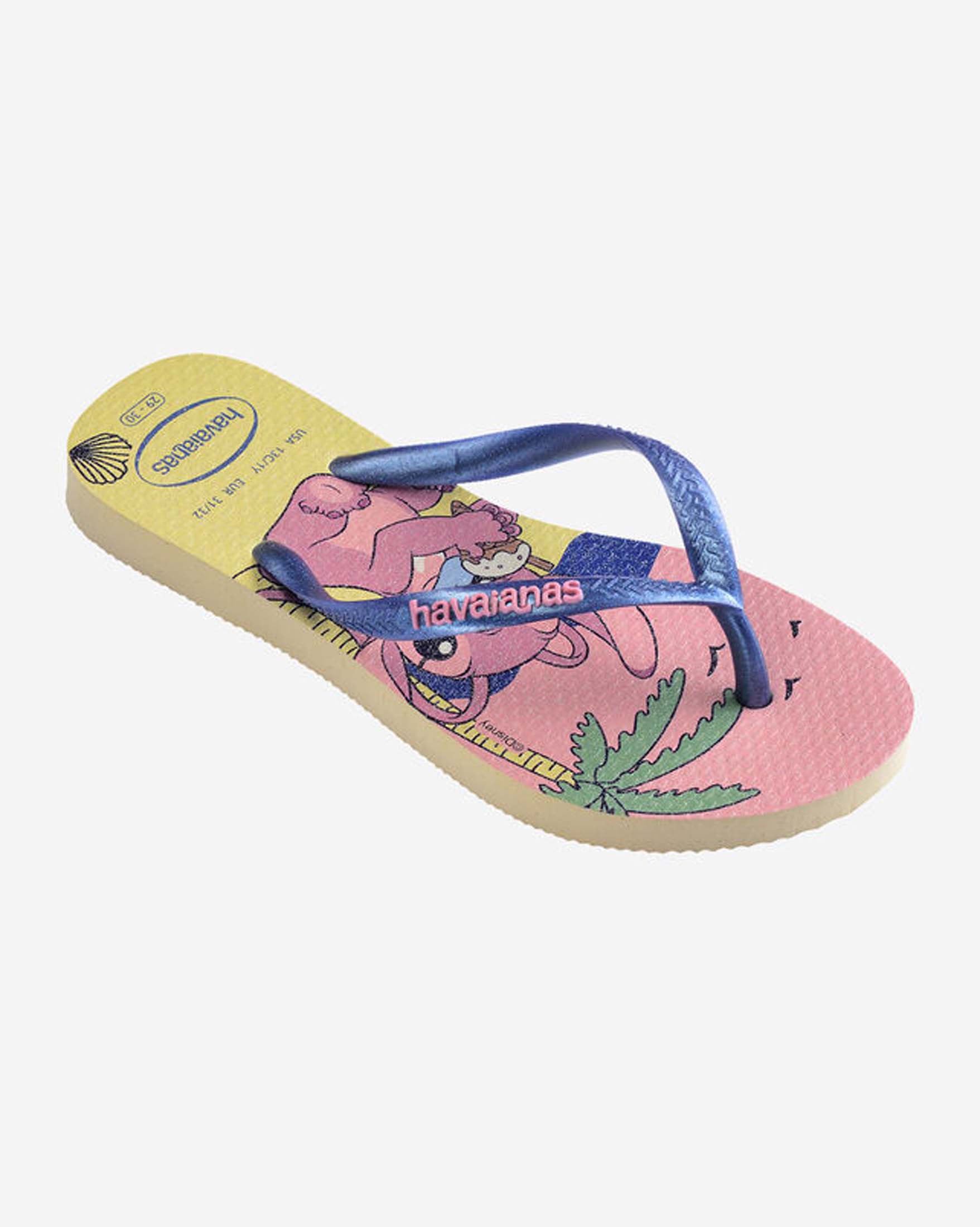 Havaianas Kids Slim Disney con fantasia Stitch multicolor e fascetta blu image