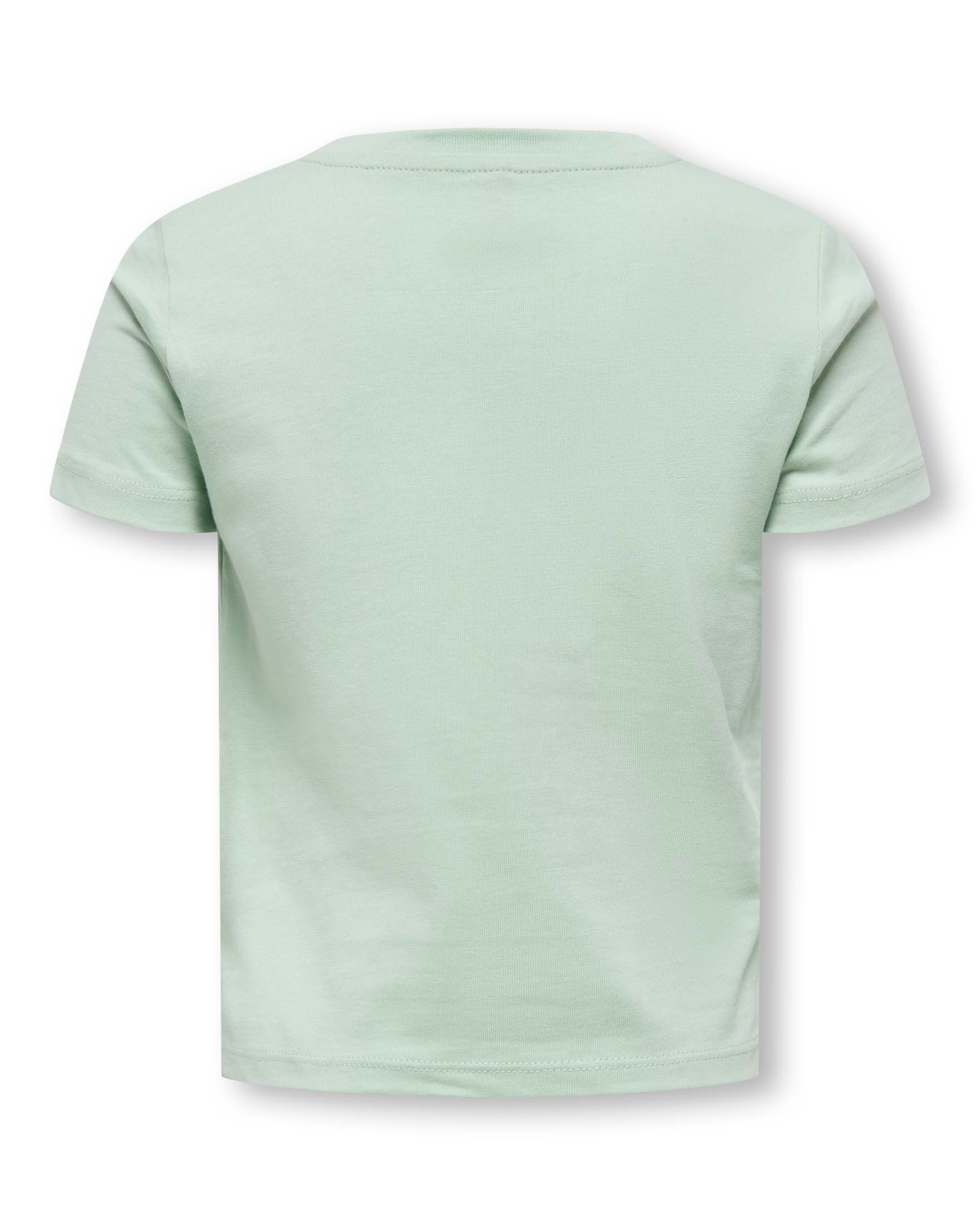 T-shirt Kids Only verde acqua in cotone con stampa fragola image