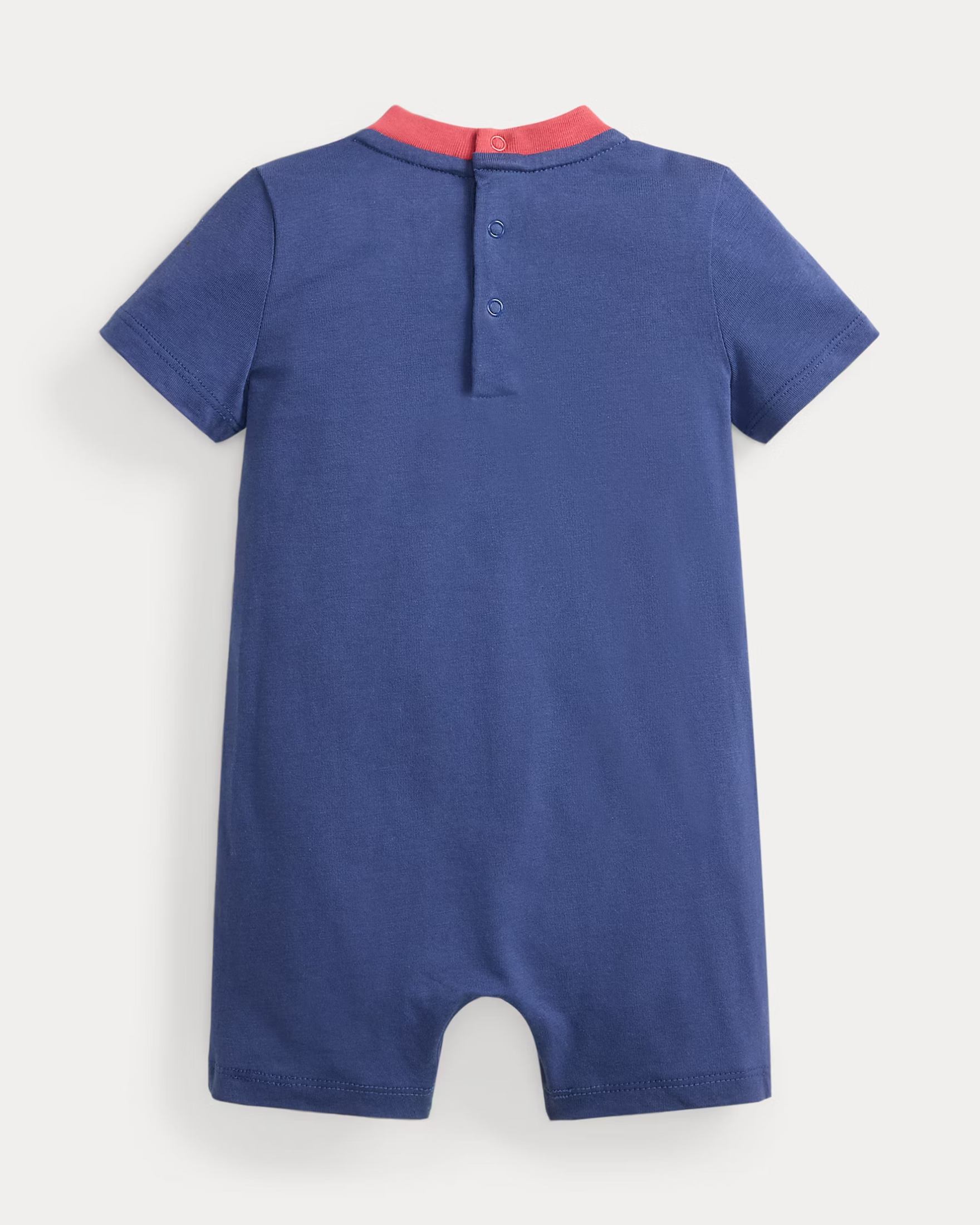 Pagliaccetto corto Polo Ralph Lauren blu con stampa orsetto marinaio image