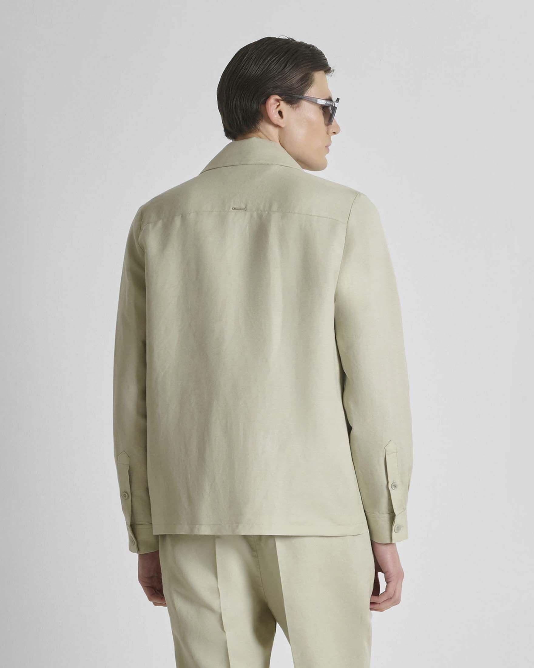 Overshirt Antony Morato sabbia in misto lino image