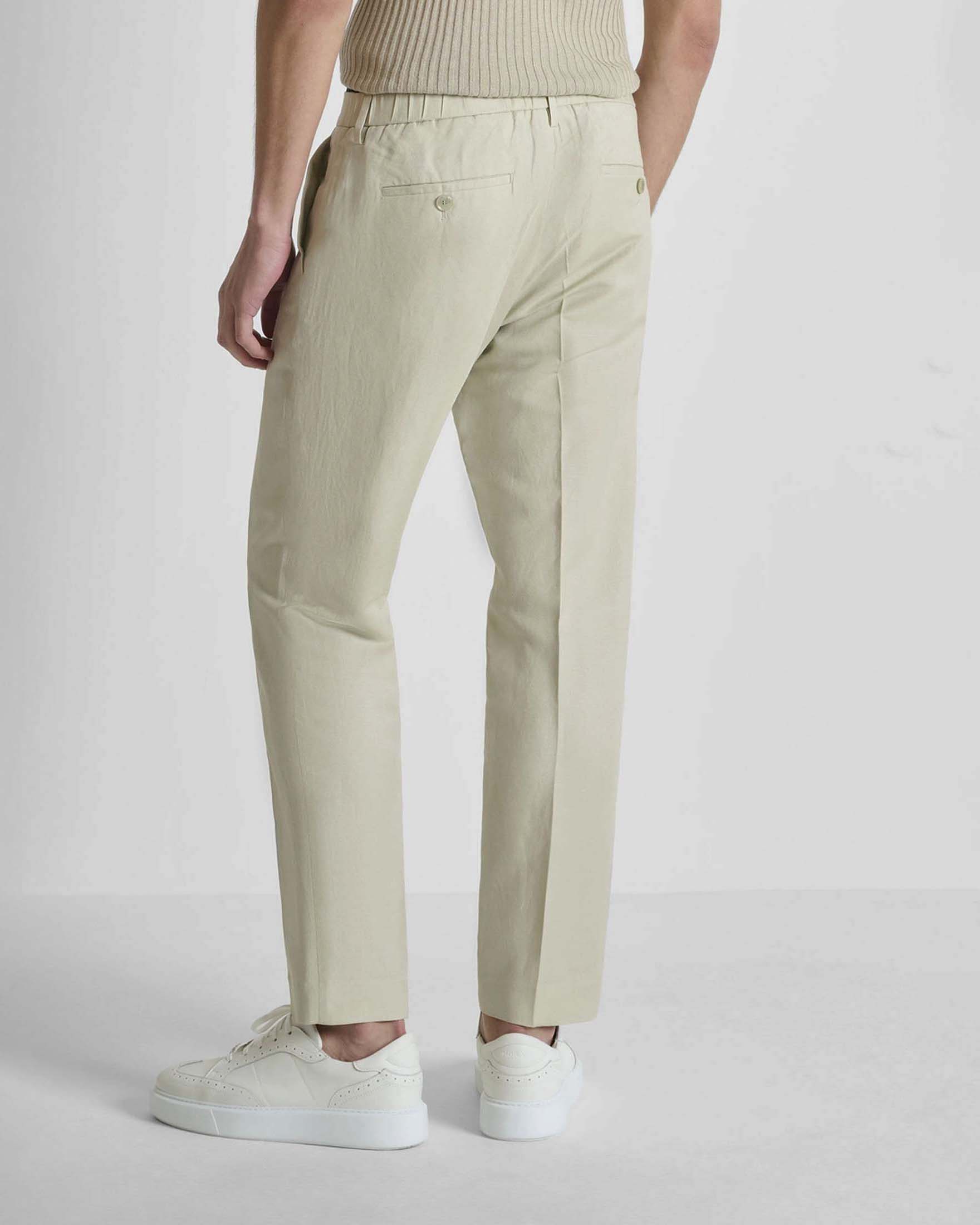 Pantaloni chinos Antony Morato beige in misto lino