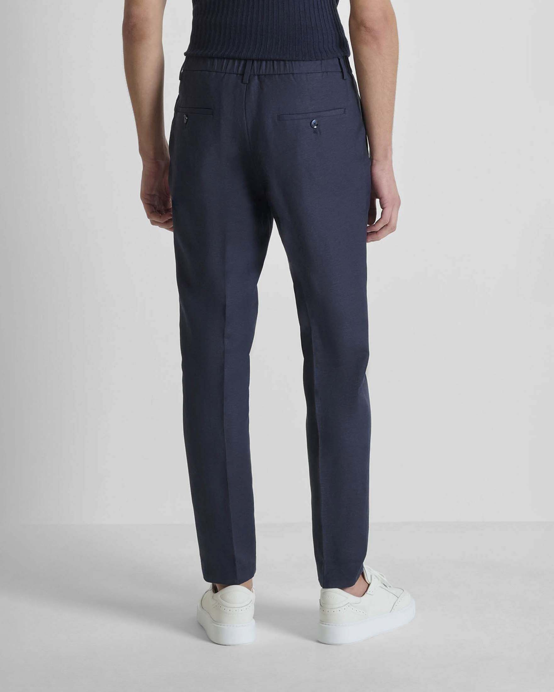 Pantaloni chinos Antony Morato blu in misto lino image