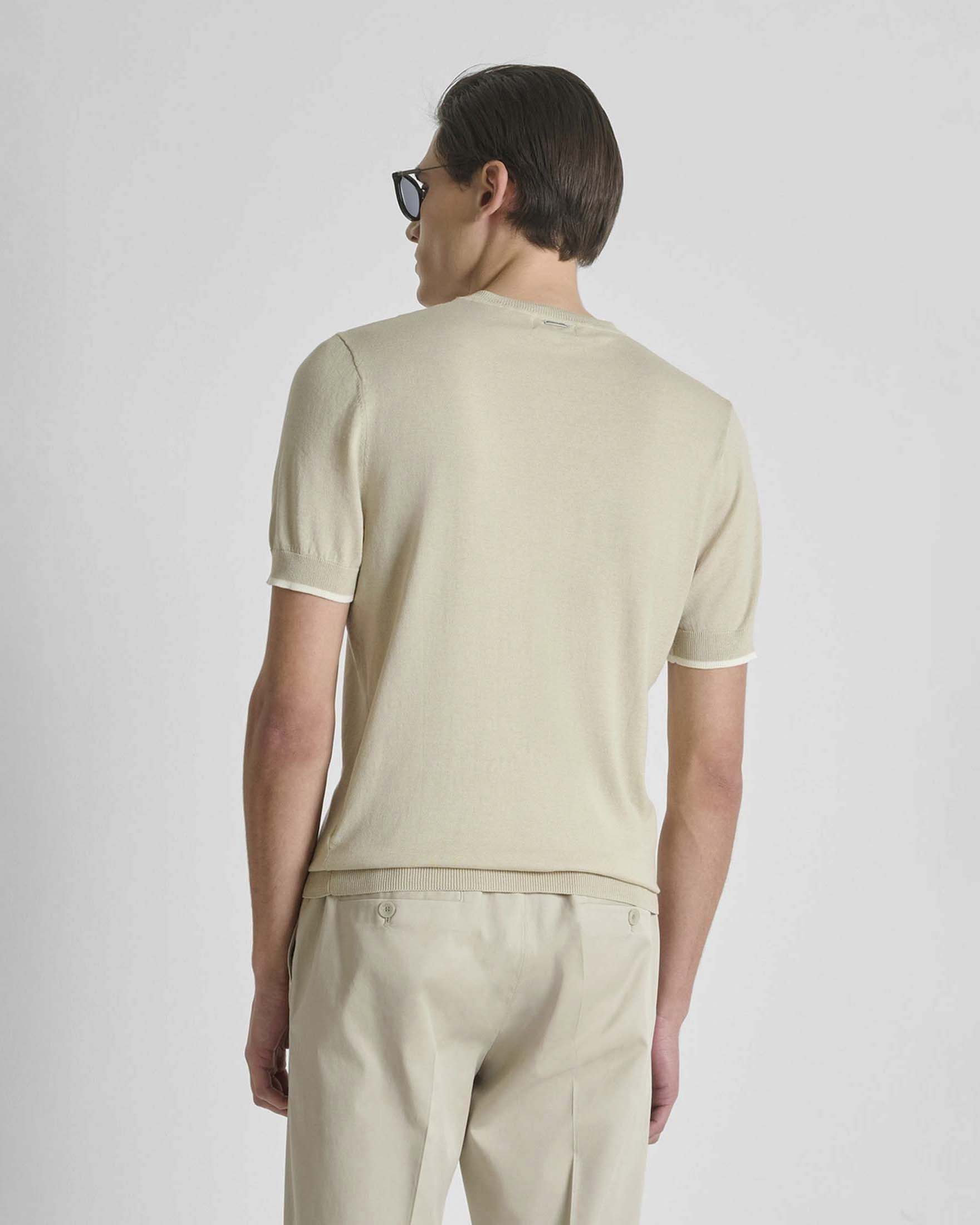 T-shirt girocollo Antony Morato sabbia in maglia di cotone image