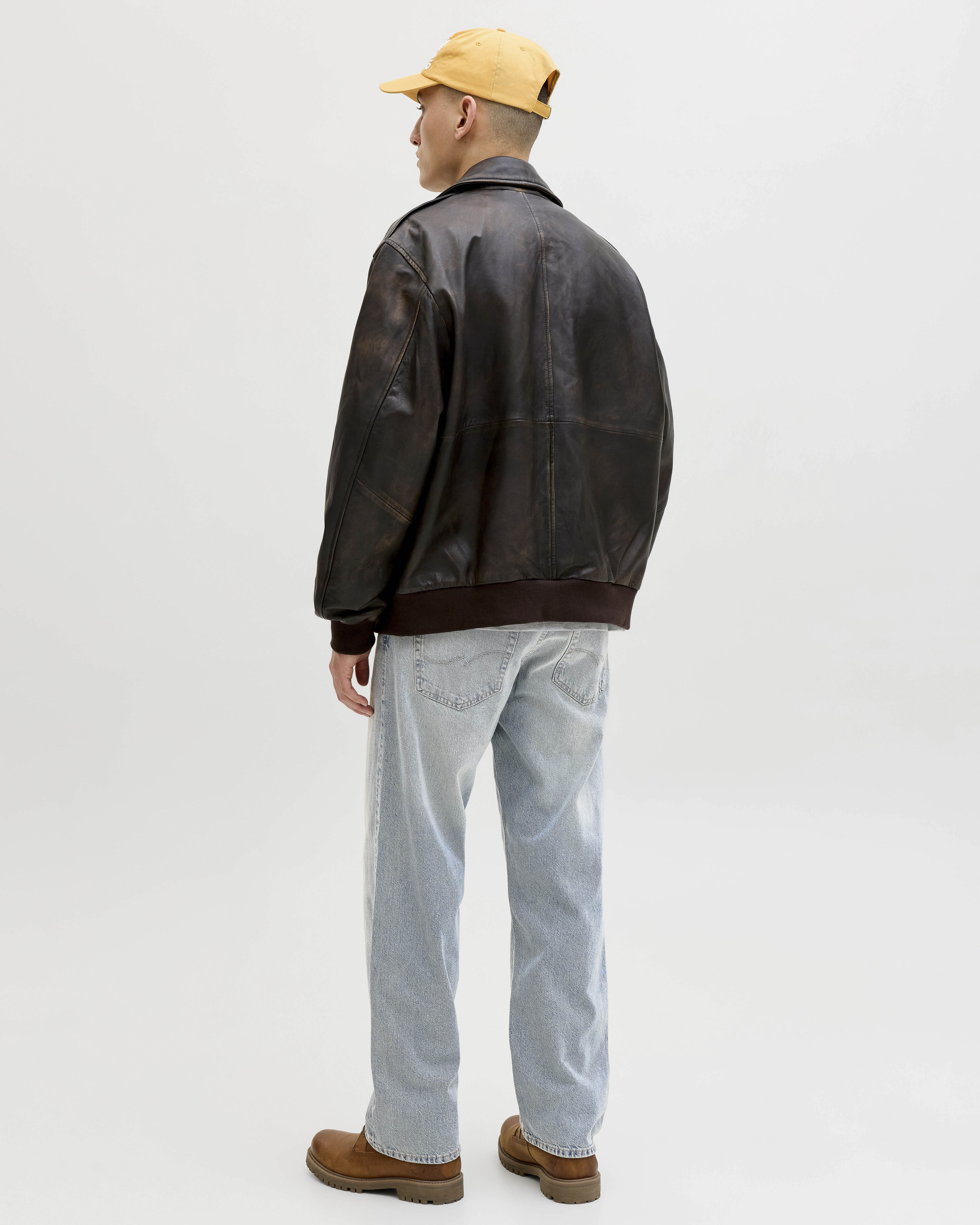 Jeans Jack & Jones lavaggio chiaro in cotone a gamba dritta image