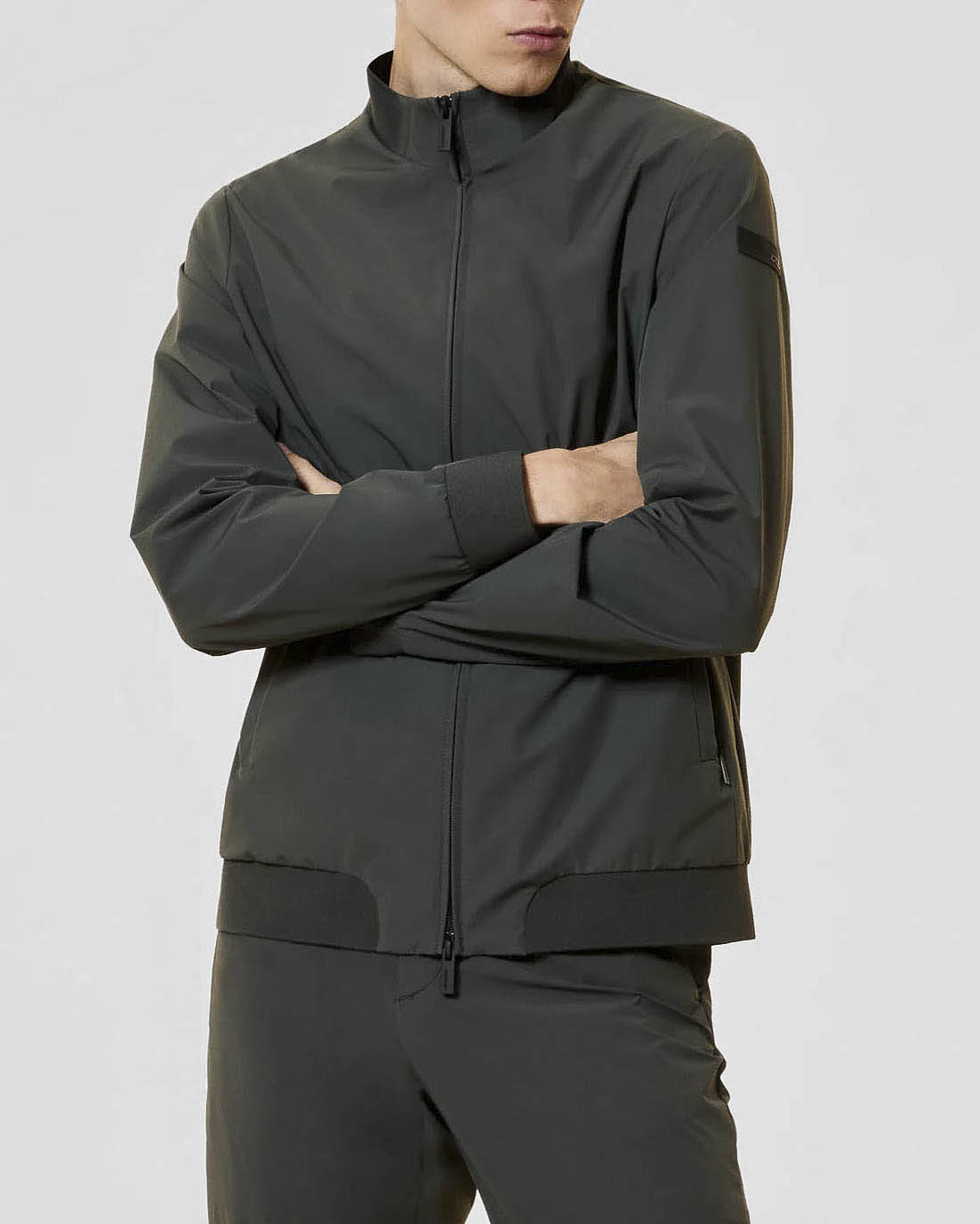 Giubbino verde militare Summer Cult Val in tessuto tecnico leggero