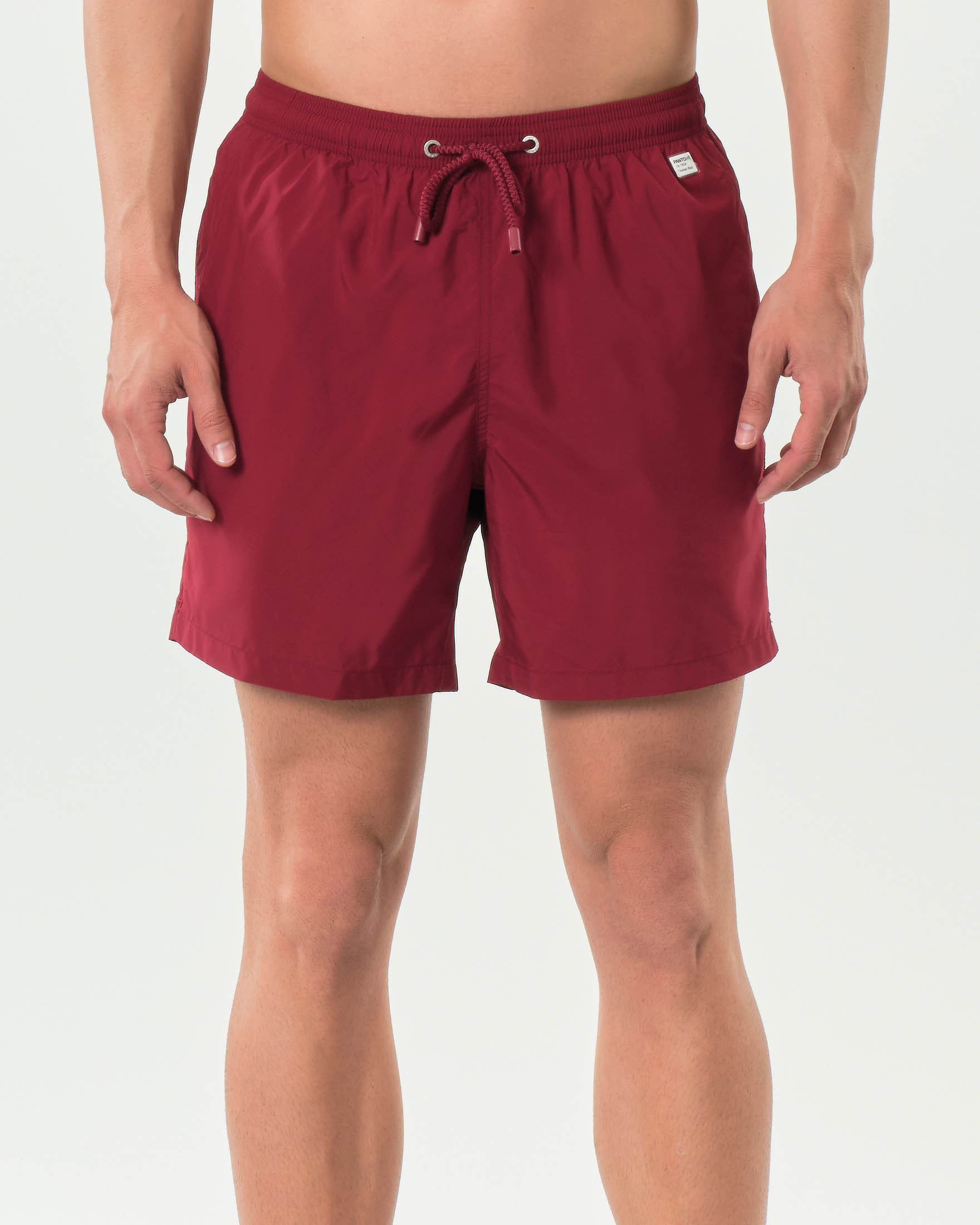 Boxer mare Pantone MC2 Saint Barth bordeaux tinta unita