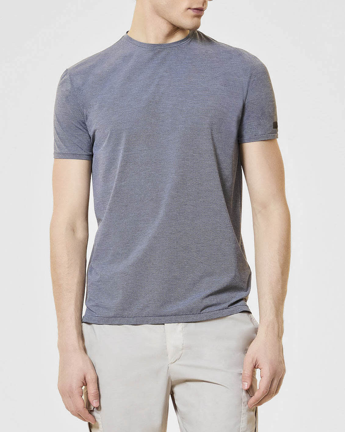 T-shirt R.R.D. grigia in oxford tecnico elasticizzato image