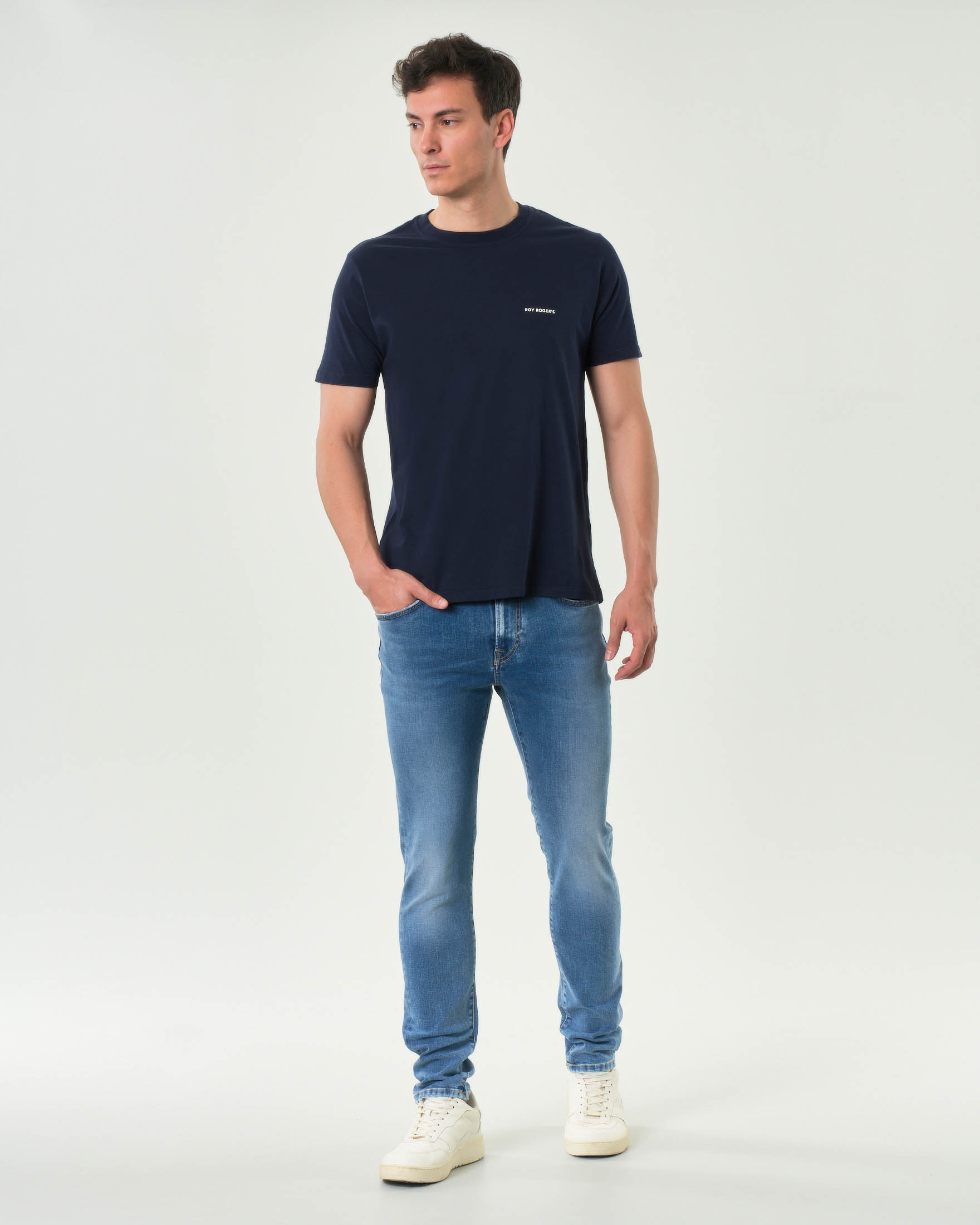 Jeans 317 skinny-fit in cotone stretch lavaggio medio Wembley