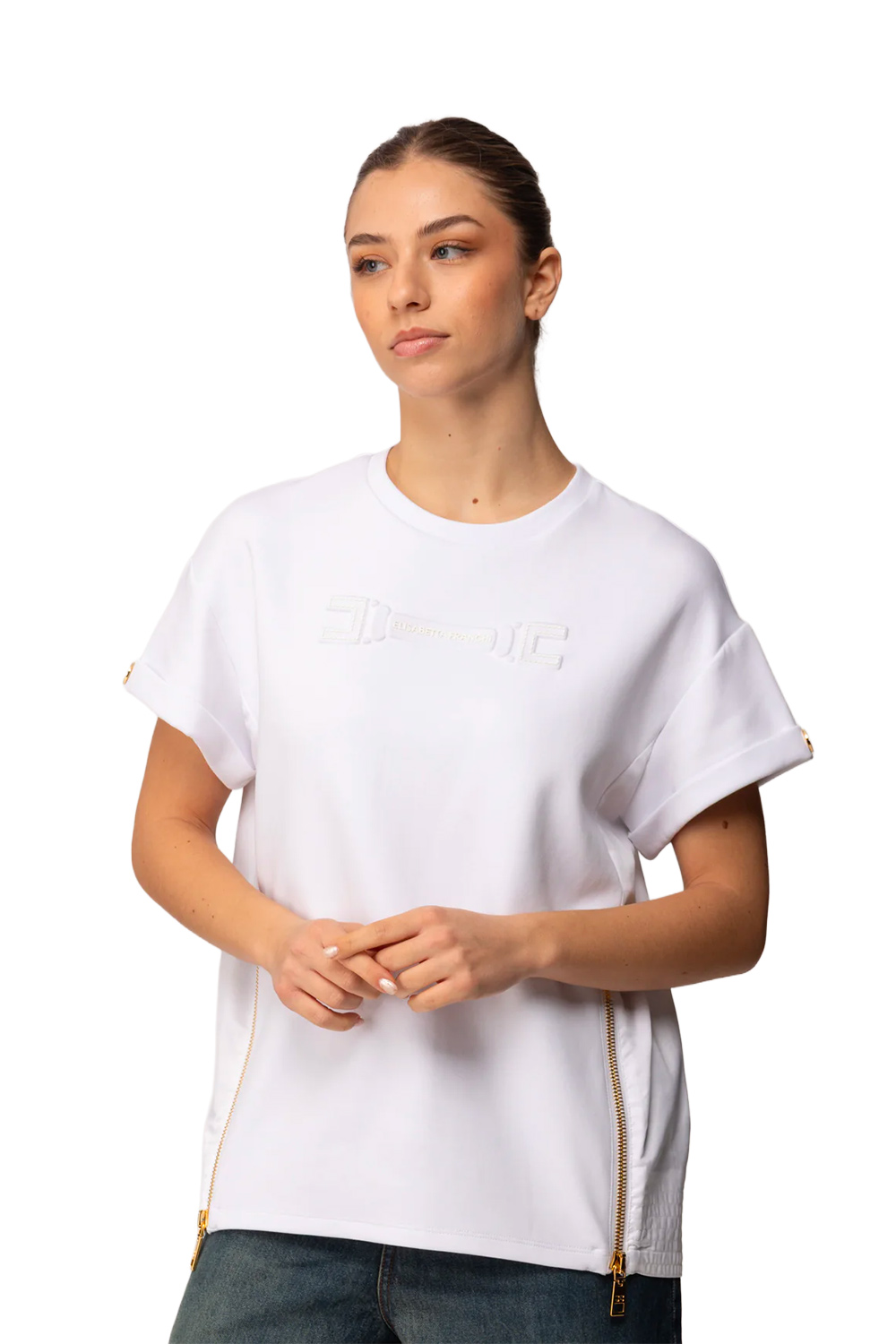 Maglia con Logo Ricamato