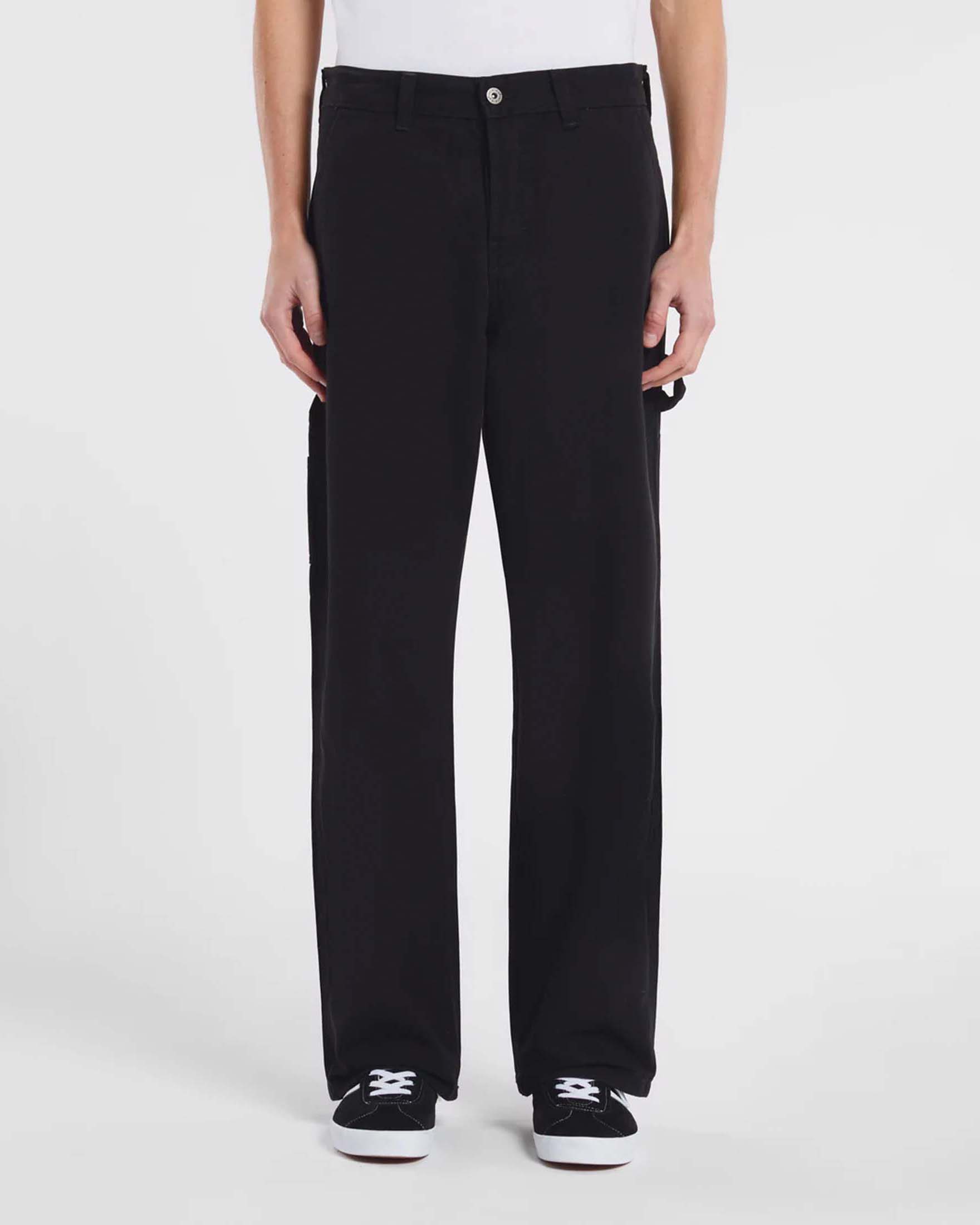 Pantalone carpenter Dickies nero in canvas di cotone