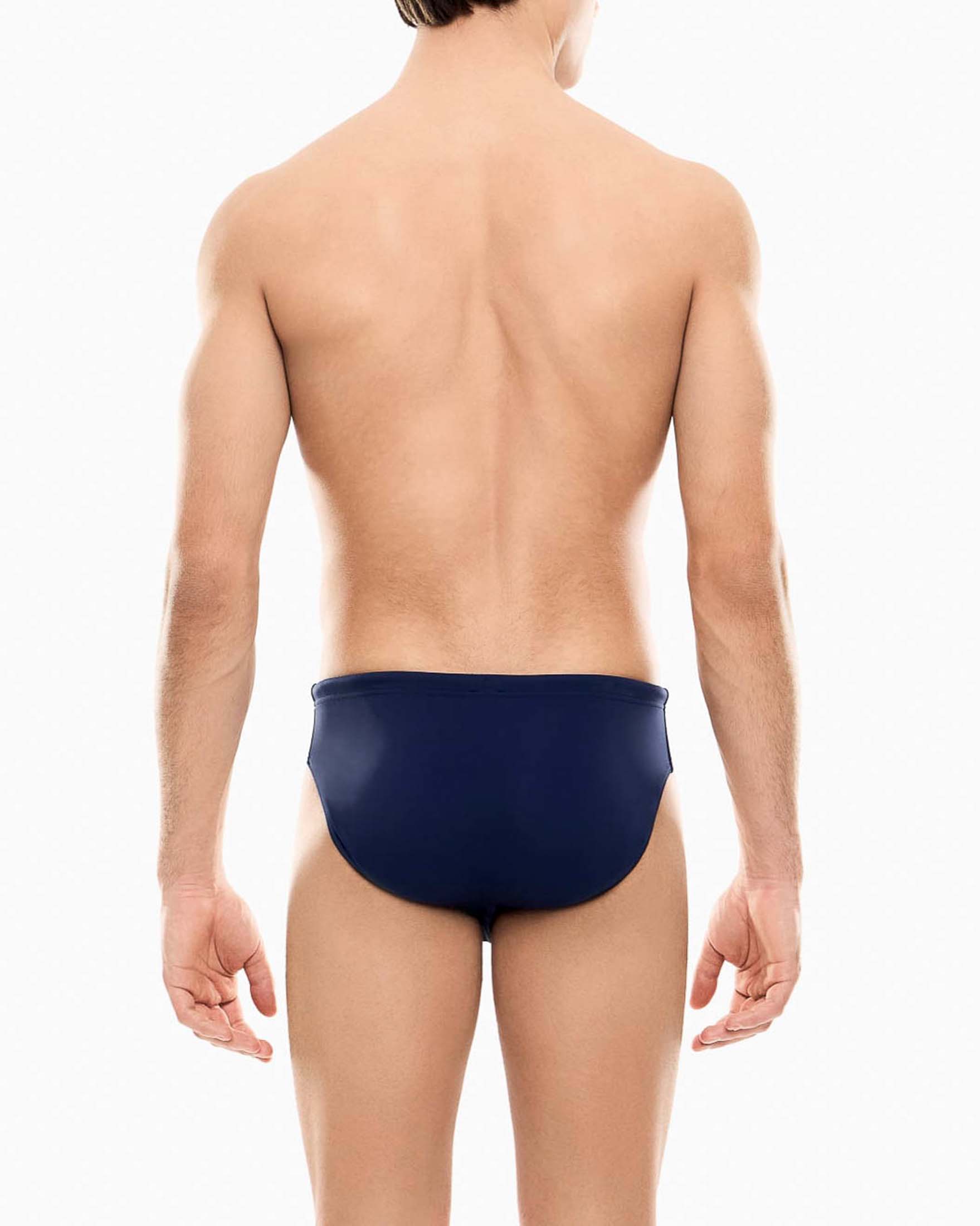 Costume slip EA7 blu in tessuto stretch image