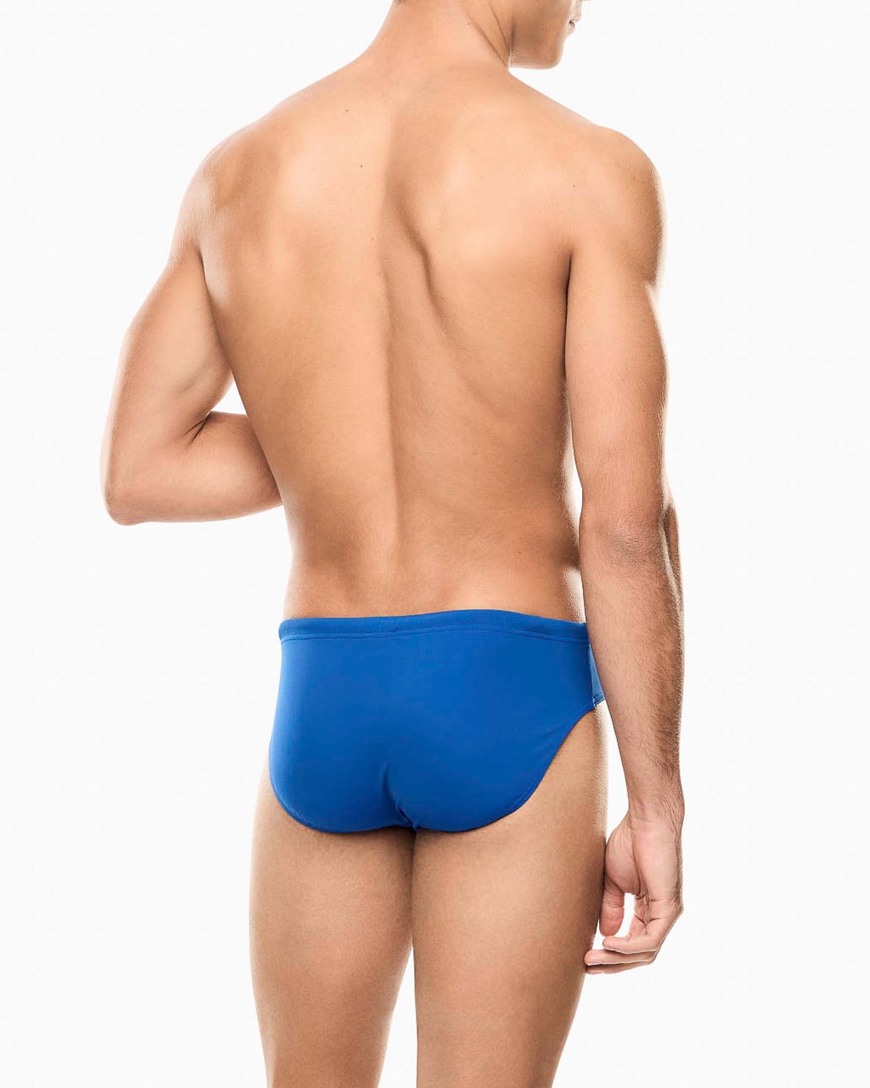 Costume slip EA7 blu royal in tessuto stretch image