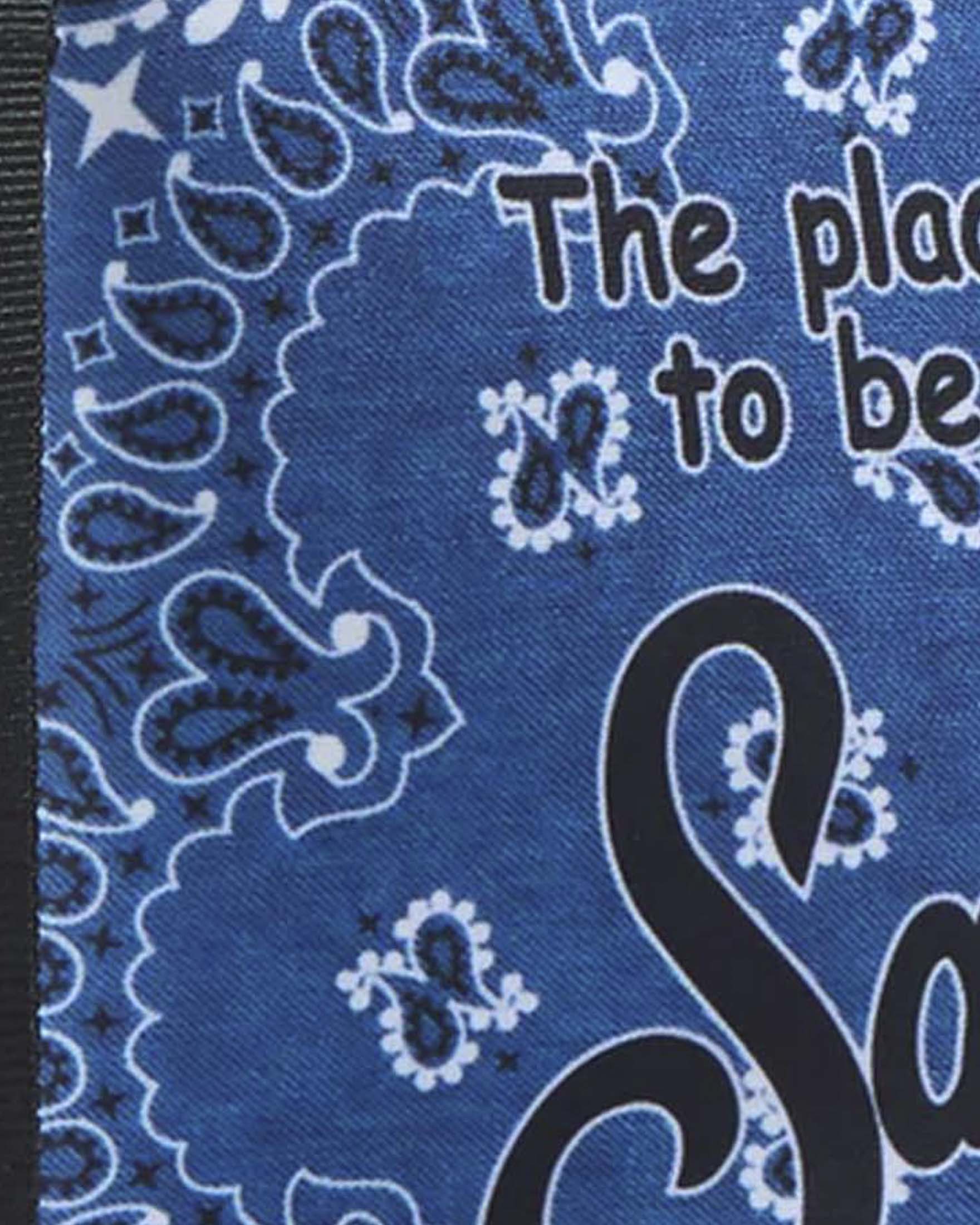 Pochette MC2 Saint Barth Aline denim in neoprene con stampa grafica bandana image
