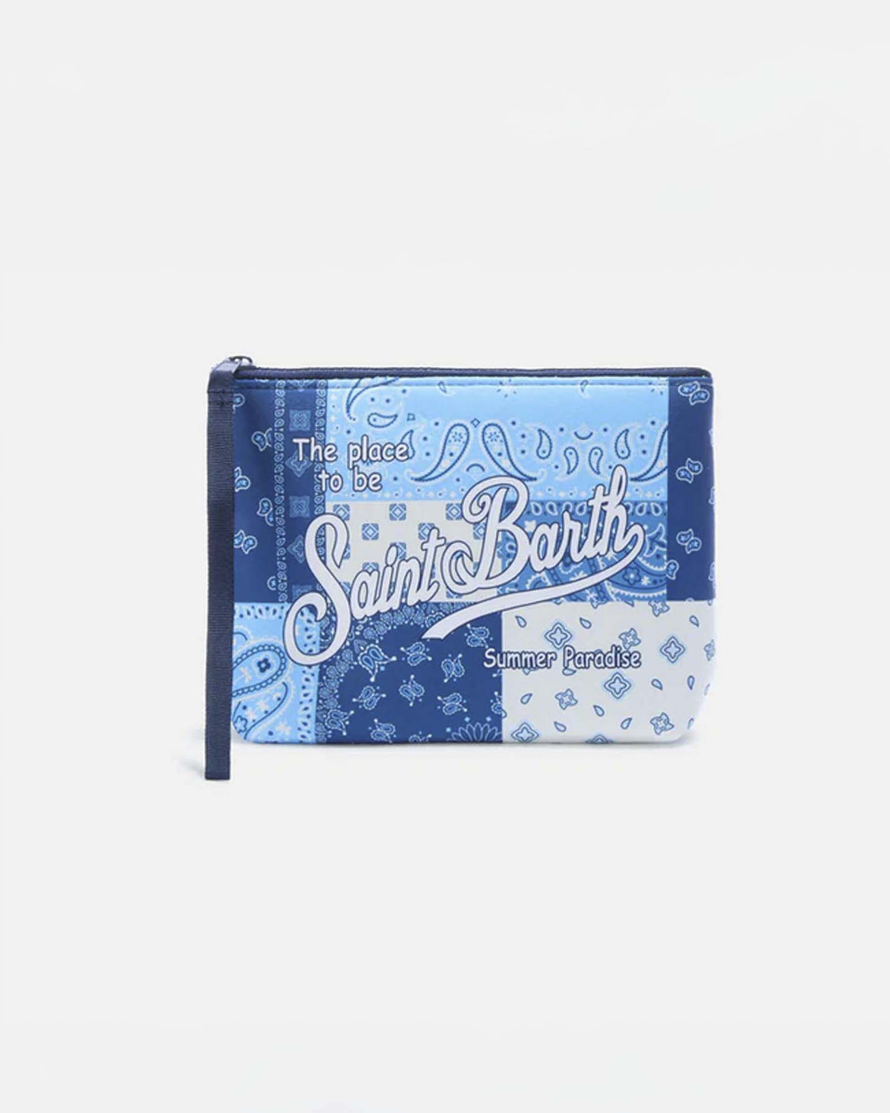Pochette Aline a fantasia foulard patchwork in neoprene