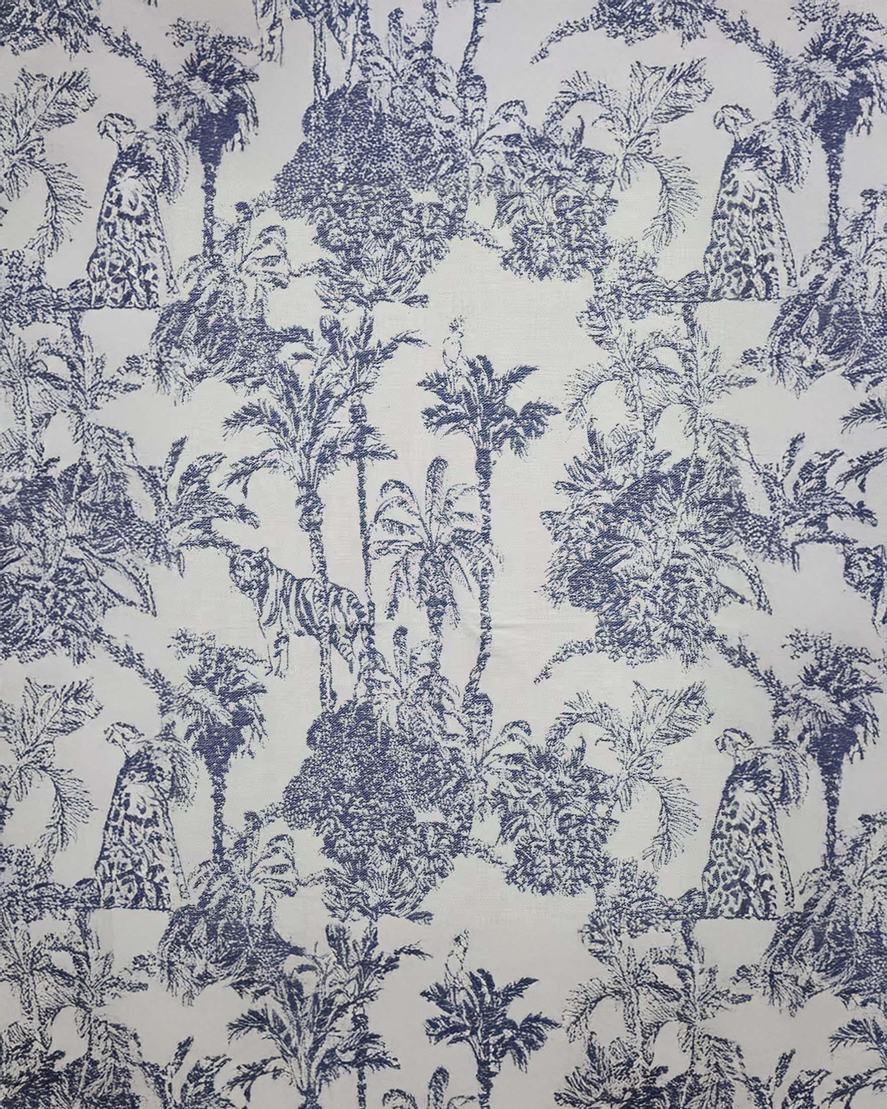 Telo mare MC2 Saint Barth panna in cotone a fantasia jungle oceania blu image
