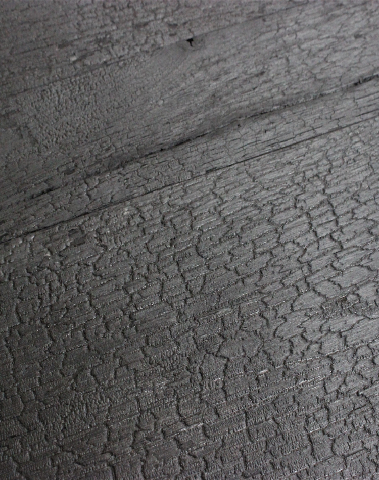 parquet pavimento in legno di rovere shou sugi ban