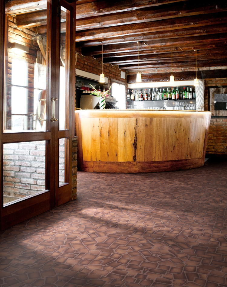 pavimento esedra in legno rovere