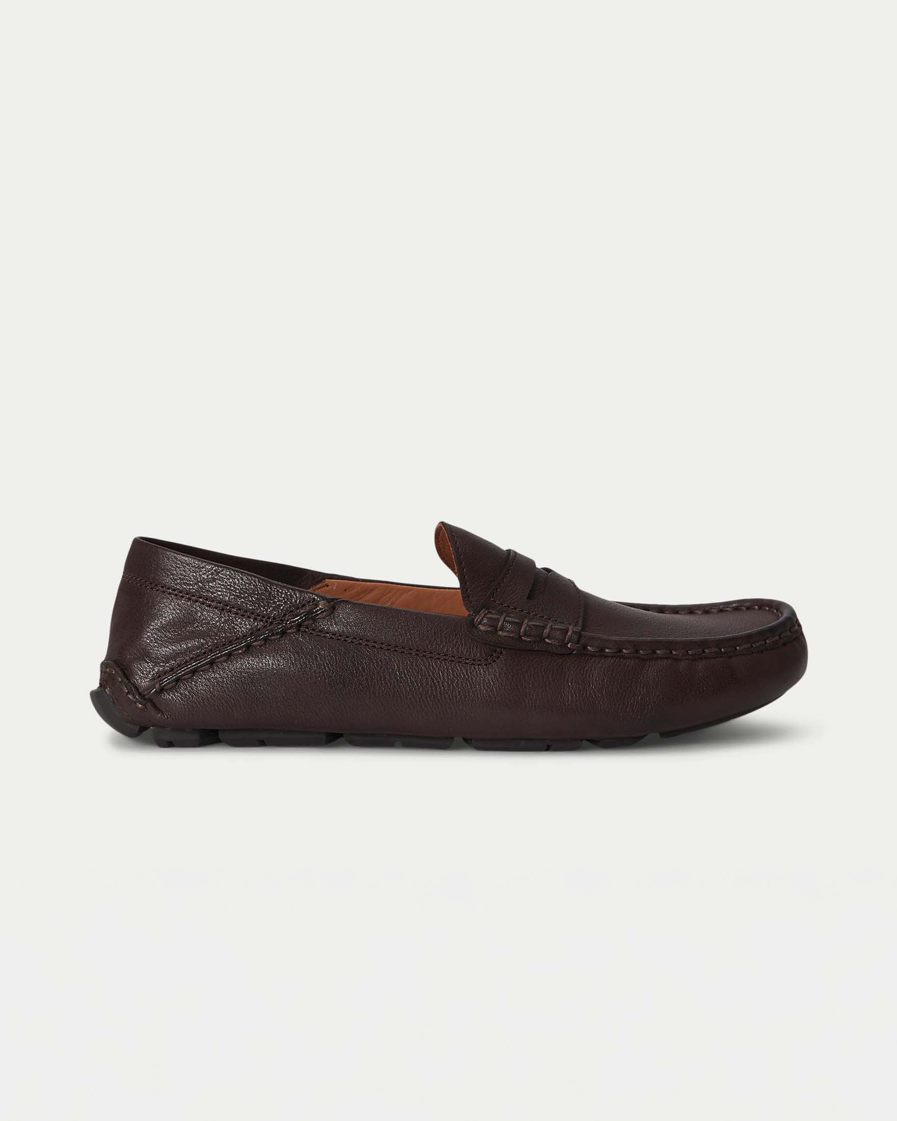 Mocassino Reynold Polo marrone in pelle