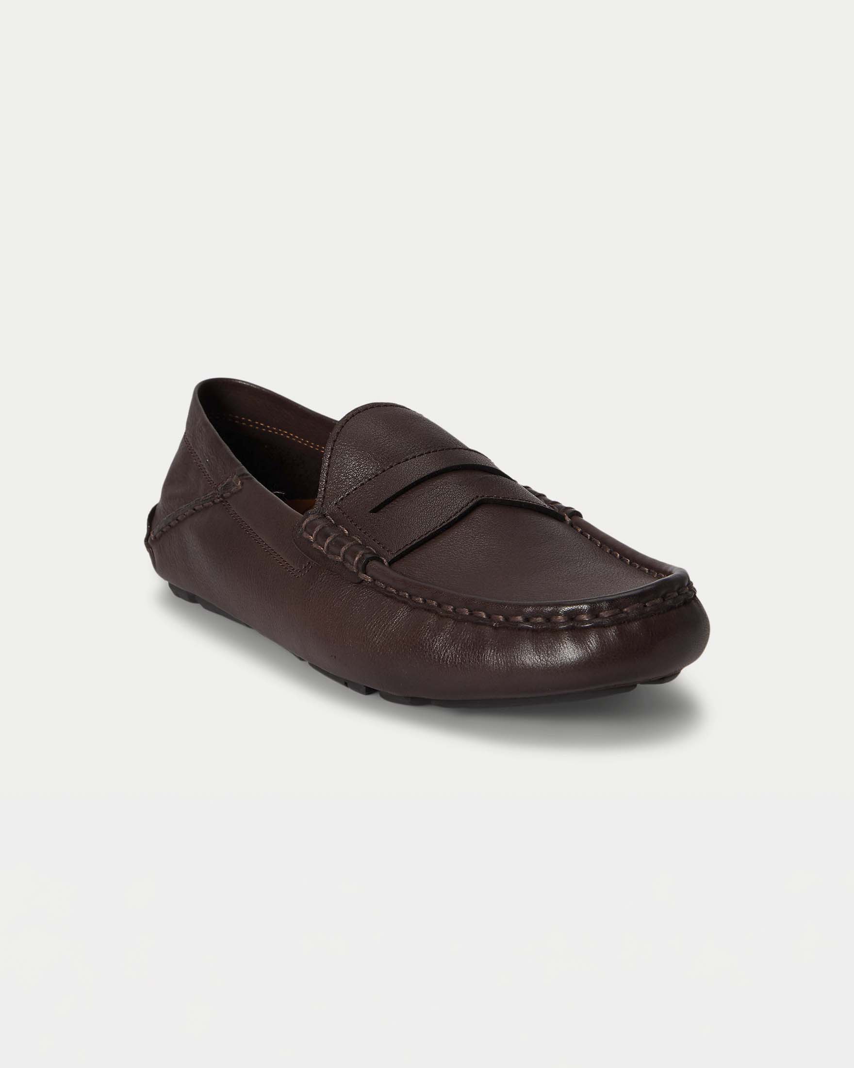 Mocassino Reynold Polo Ralph Lauren marrone in pelle image