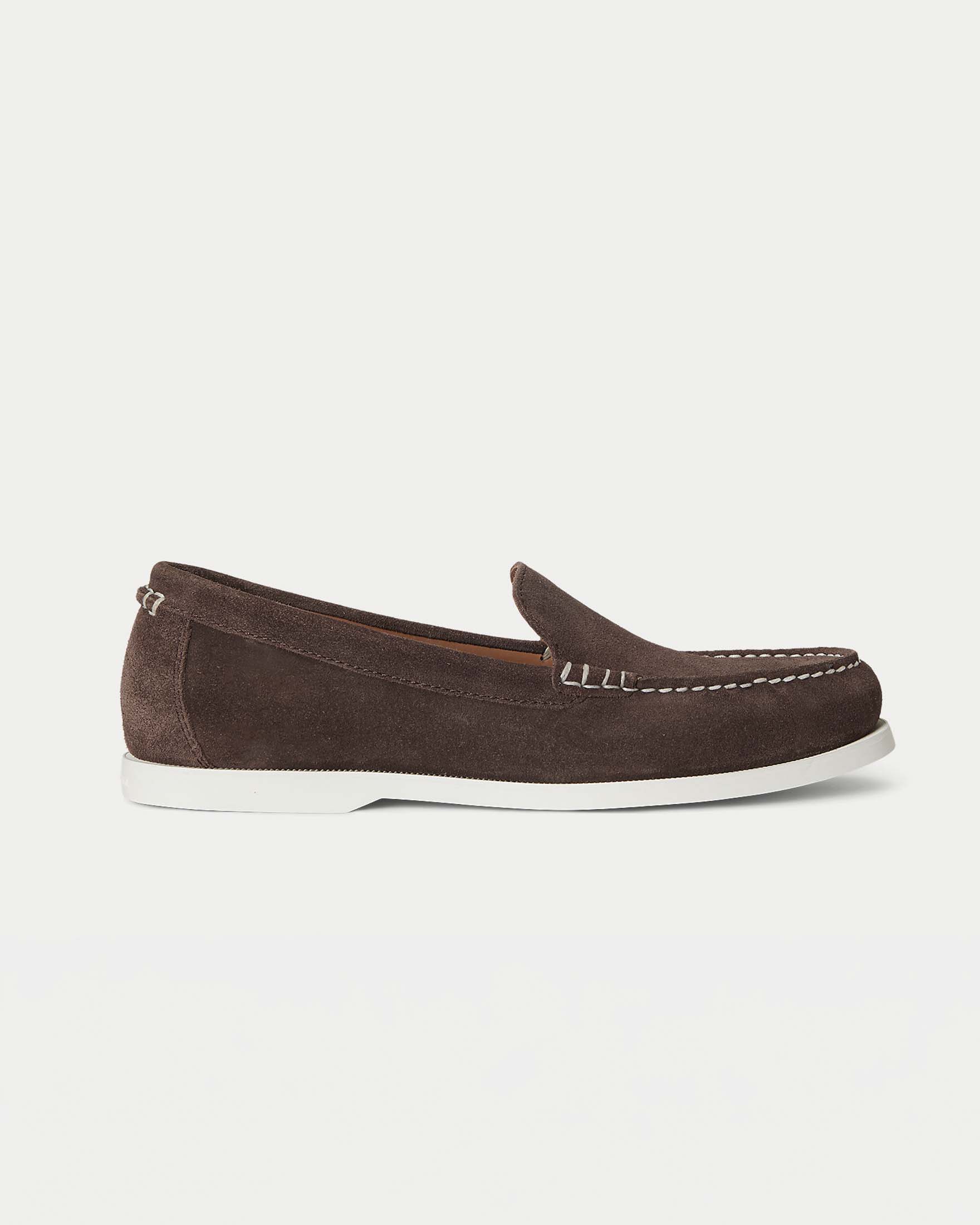 Mocassino Merton Polo Ralph Lauren marrone in pelle scamosciata