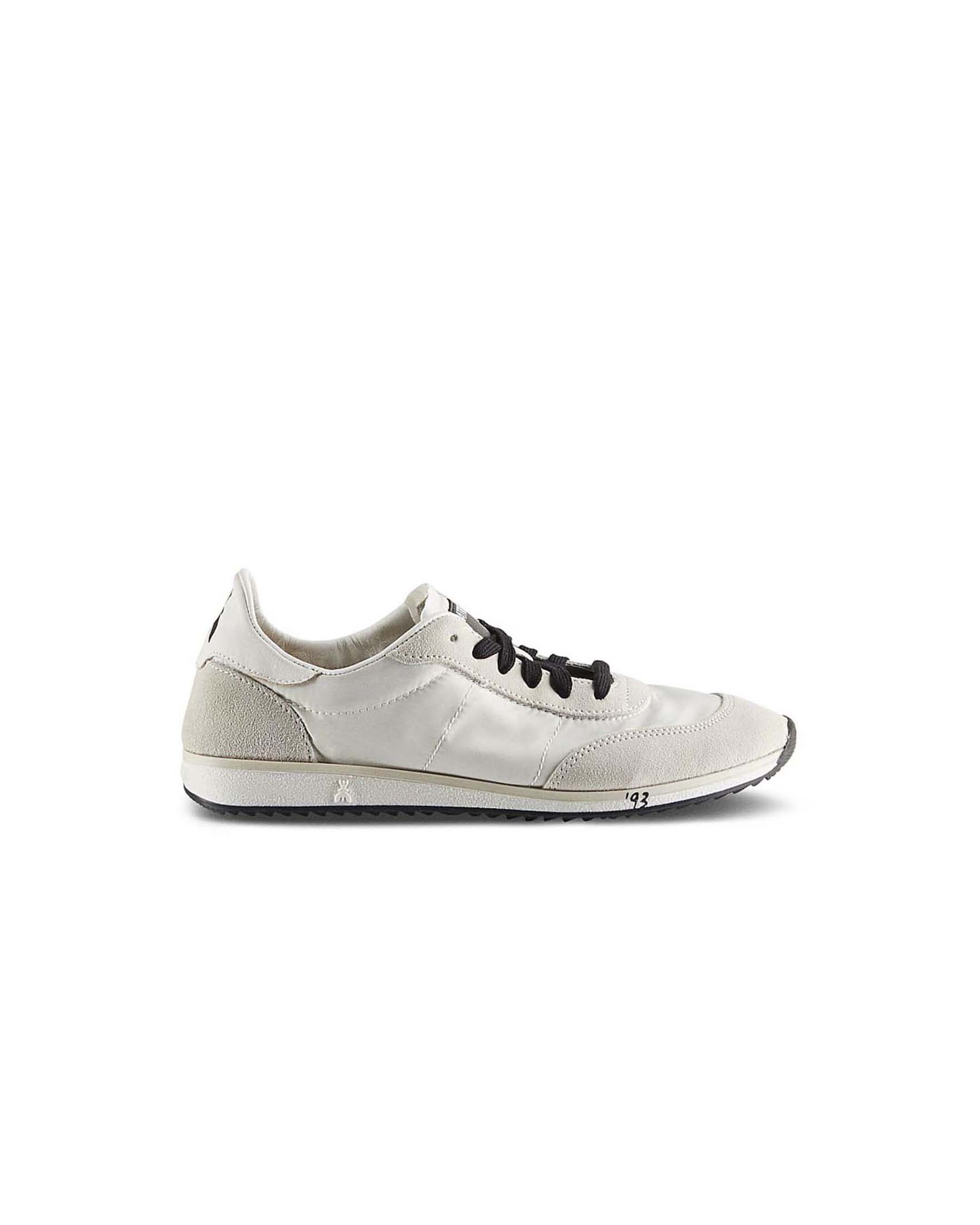 Running SKIN Sneakers '93 bianche in nylon con dettagli suede e nappa