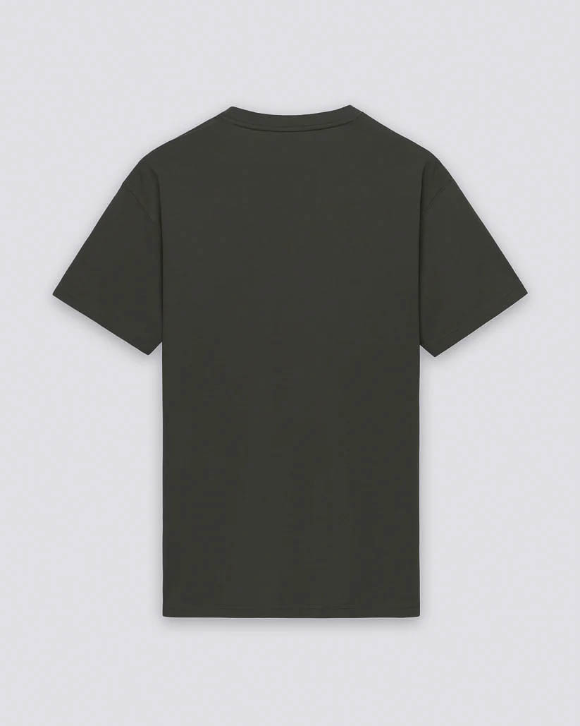 T-shirt Sundek verde militare con taschino e logo sole giallo image