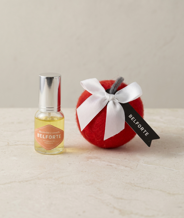 Diffusore di Profumo Pallina + Spray 20ml. Mandarino e Cannella Belforte