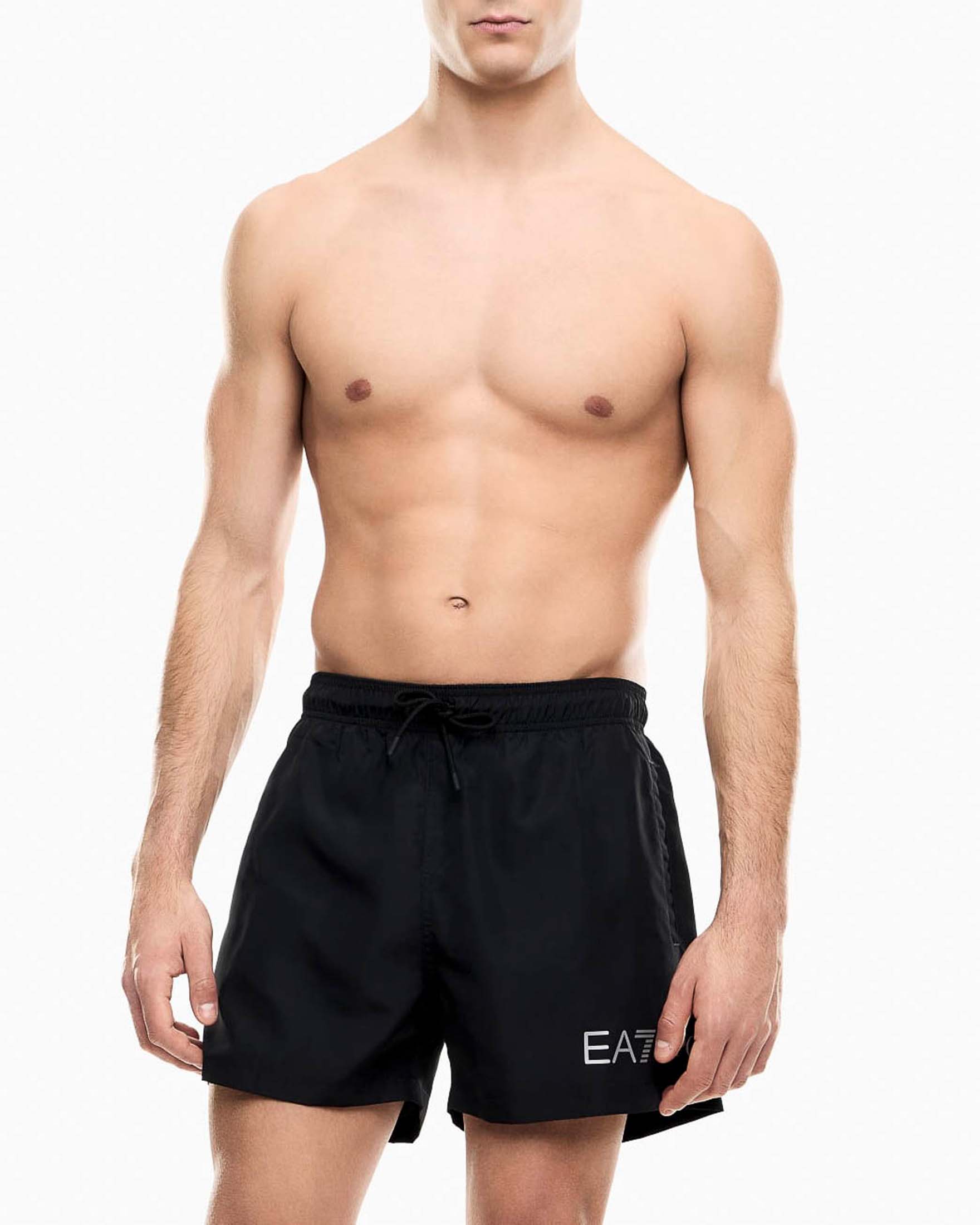 Boxer mare EA7 nero con stampa logo