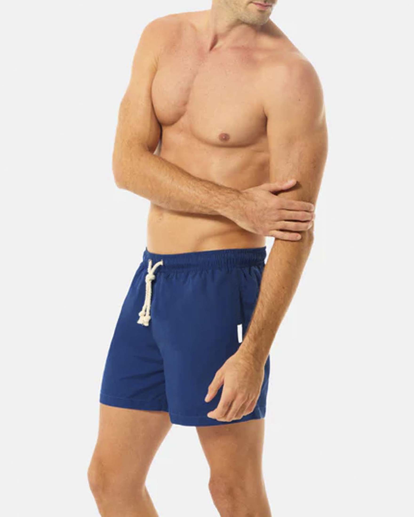 Boxer mare Gassa D'Amante blu navy con coulisse bianca