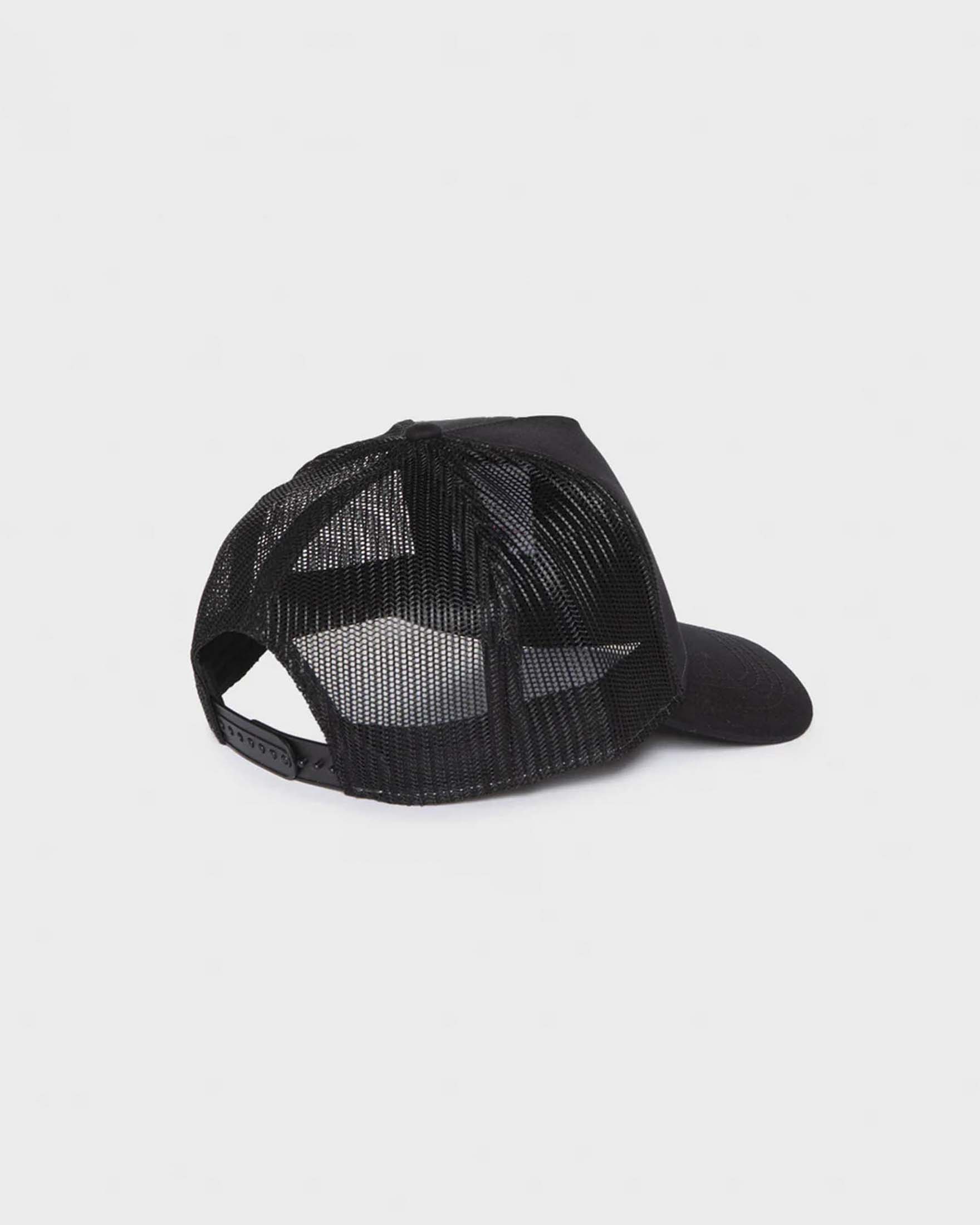 Berretto trucker Refrigiwear nero con patch logo ricamata