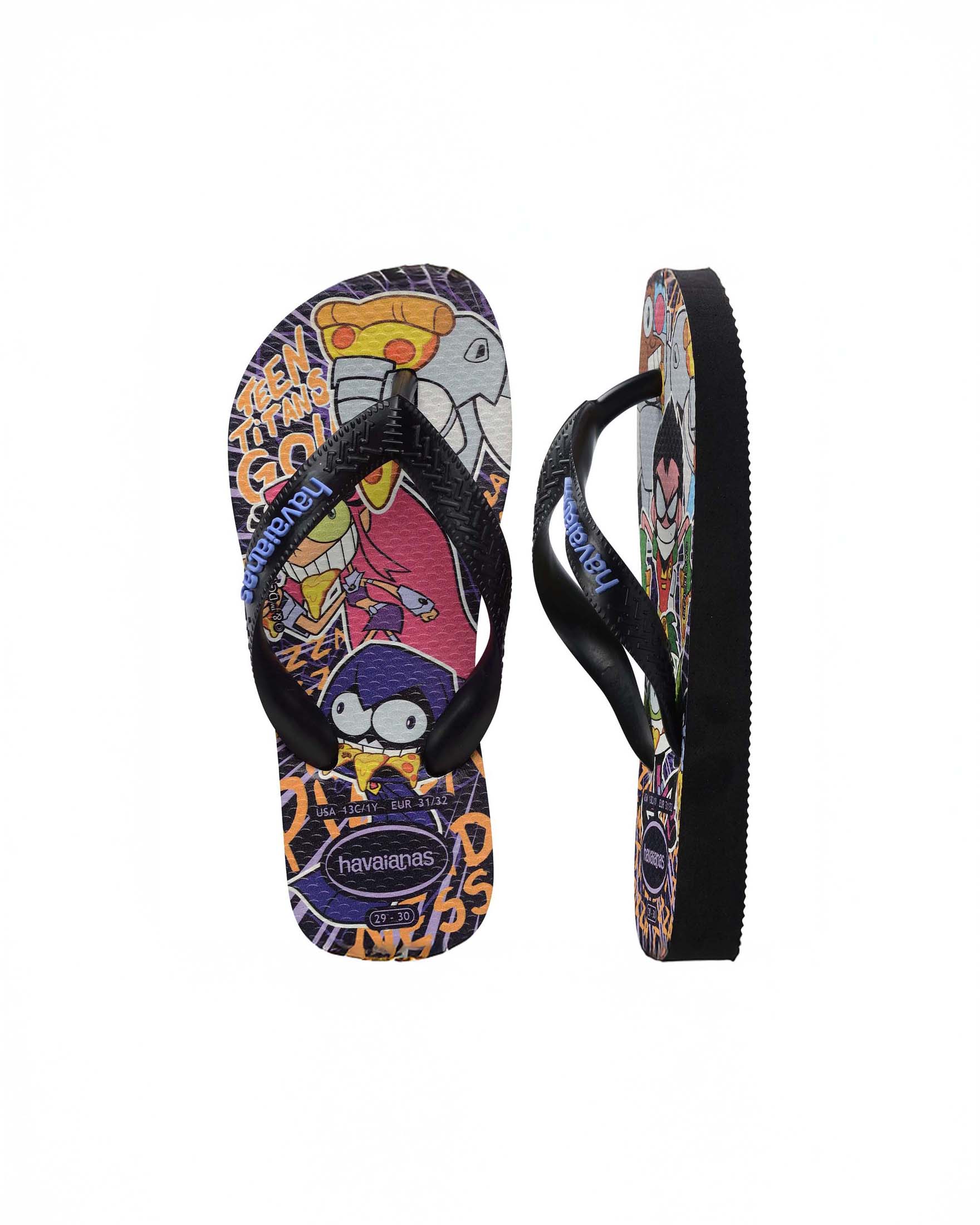 Havaianas Top Warner nere con stampa Teen Titans Go