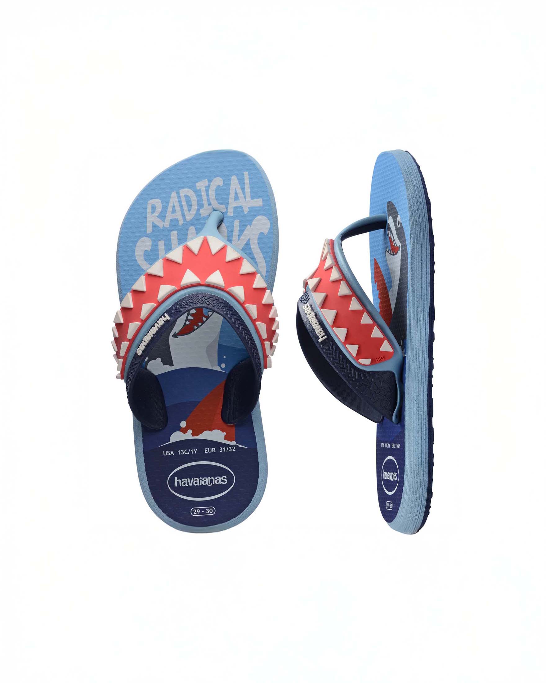 Havaianas Kids Motion Fun azzurre con maxi fascia squalo image