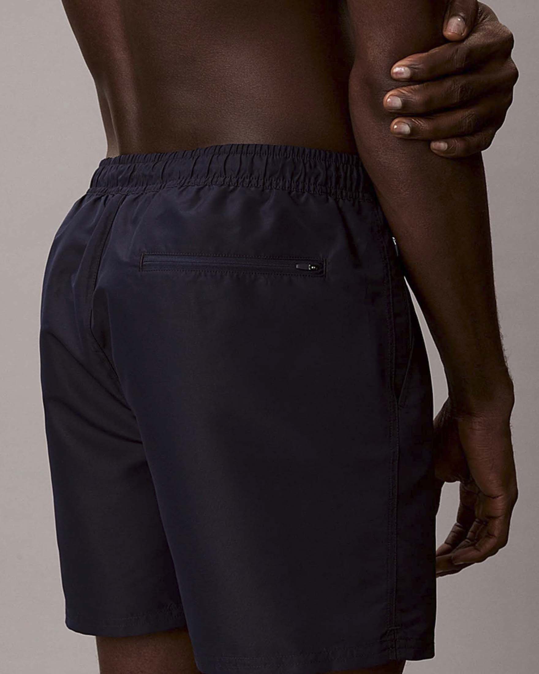 Boxer mare Calvin Klein blu con stampa logo laterale