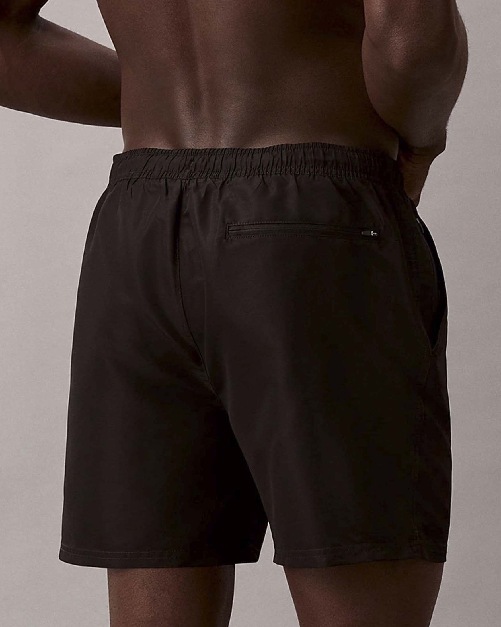 Boxer mare Calvin Klein Beachwear neri con logo laterale