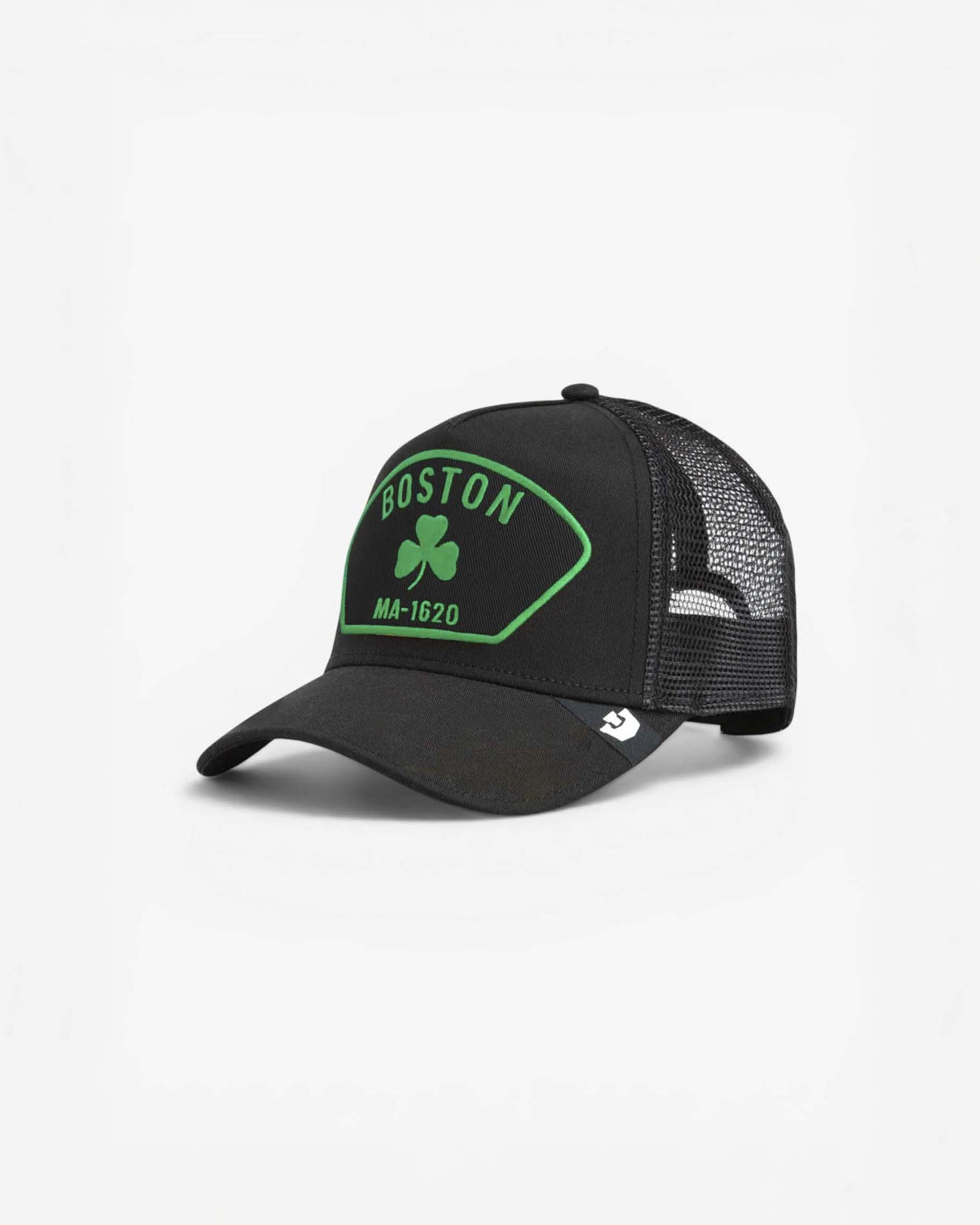 Berretto trucker Goorin Bros nero con ricamo Boston